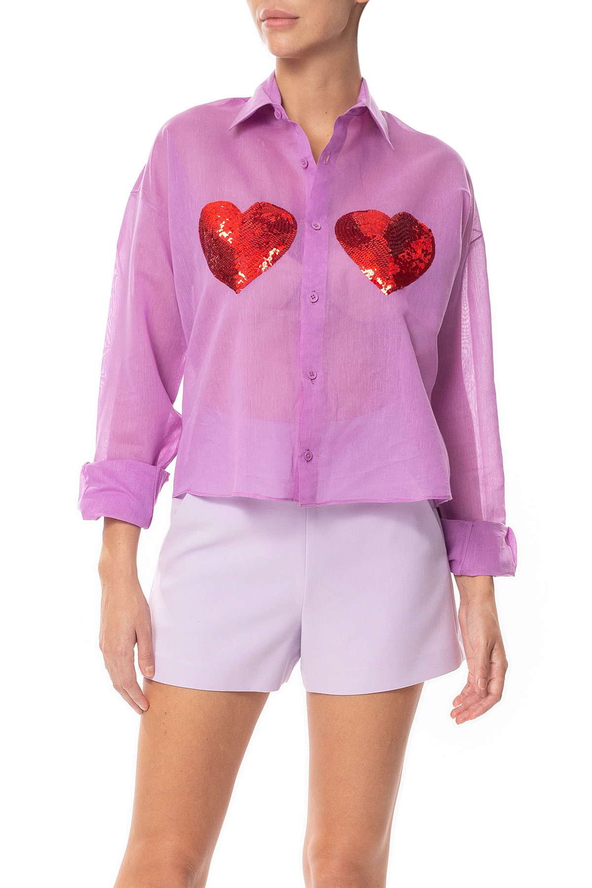 Camisa Seda Estampado