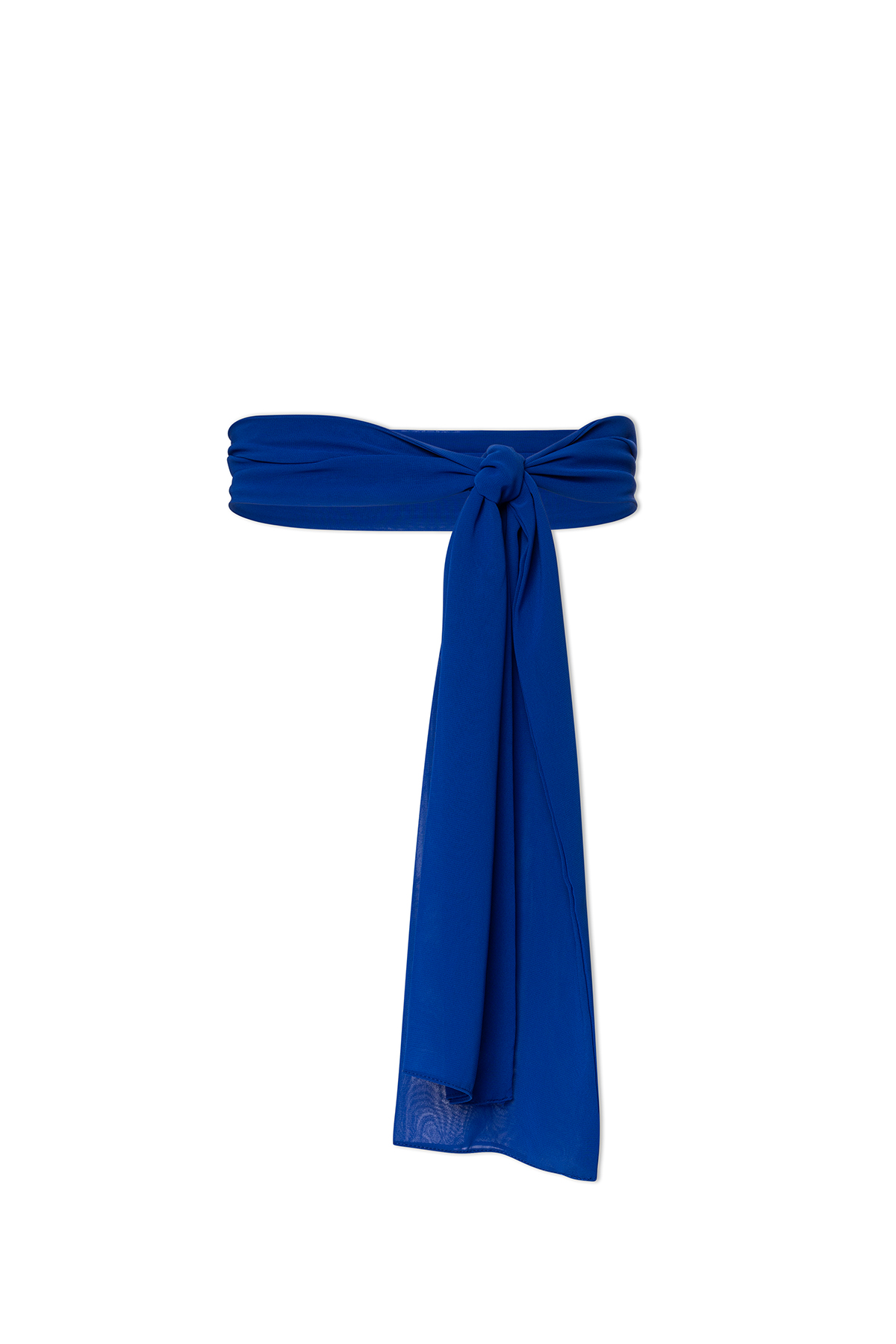 Cinto do Vestido Crepe Azul