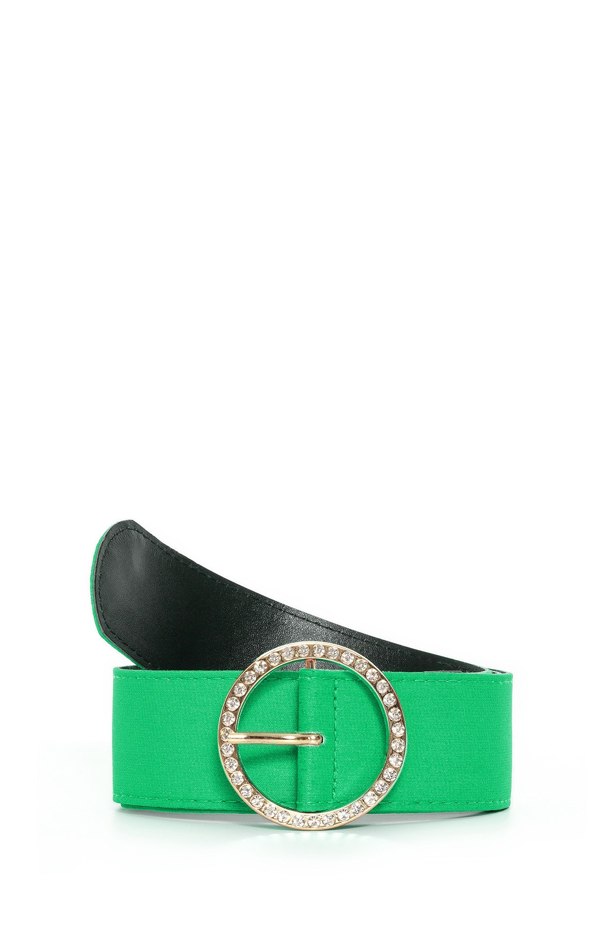 Cinto Vestido Longo Crepe Verde