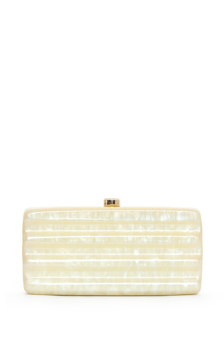 Clutch Acrílico Bege