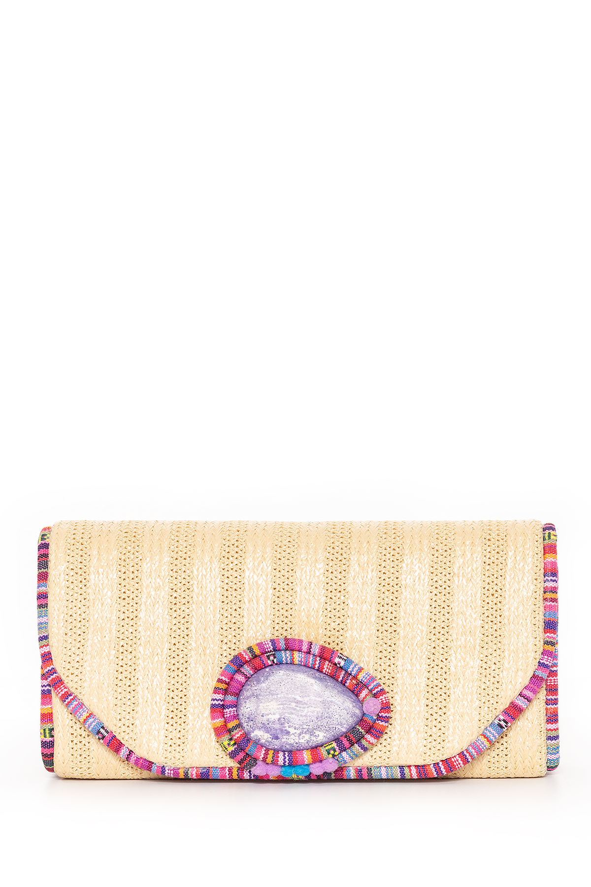Clutch Palha Estampado