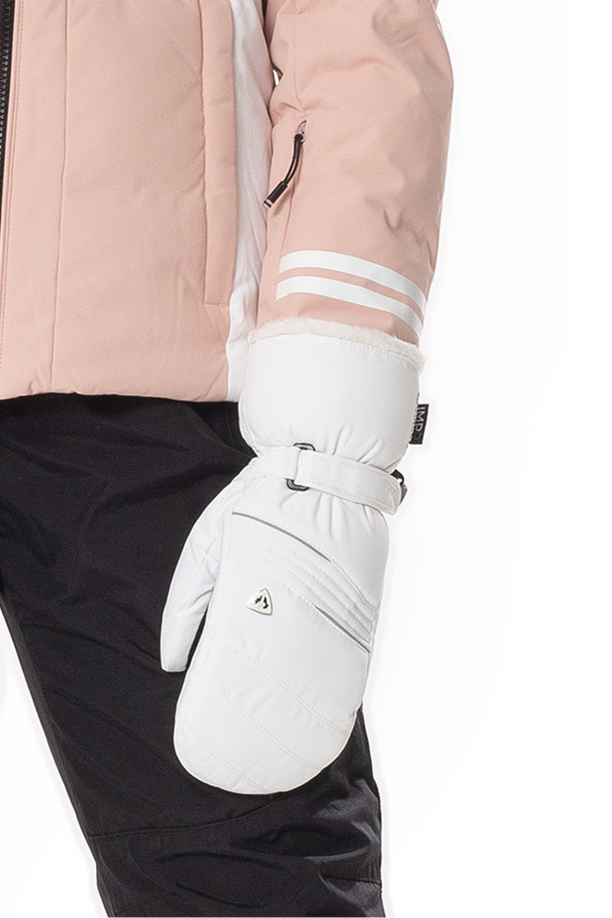 Luva Para Neve Nylon Branco
