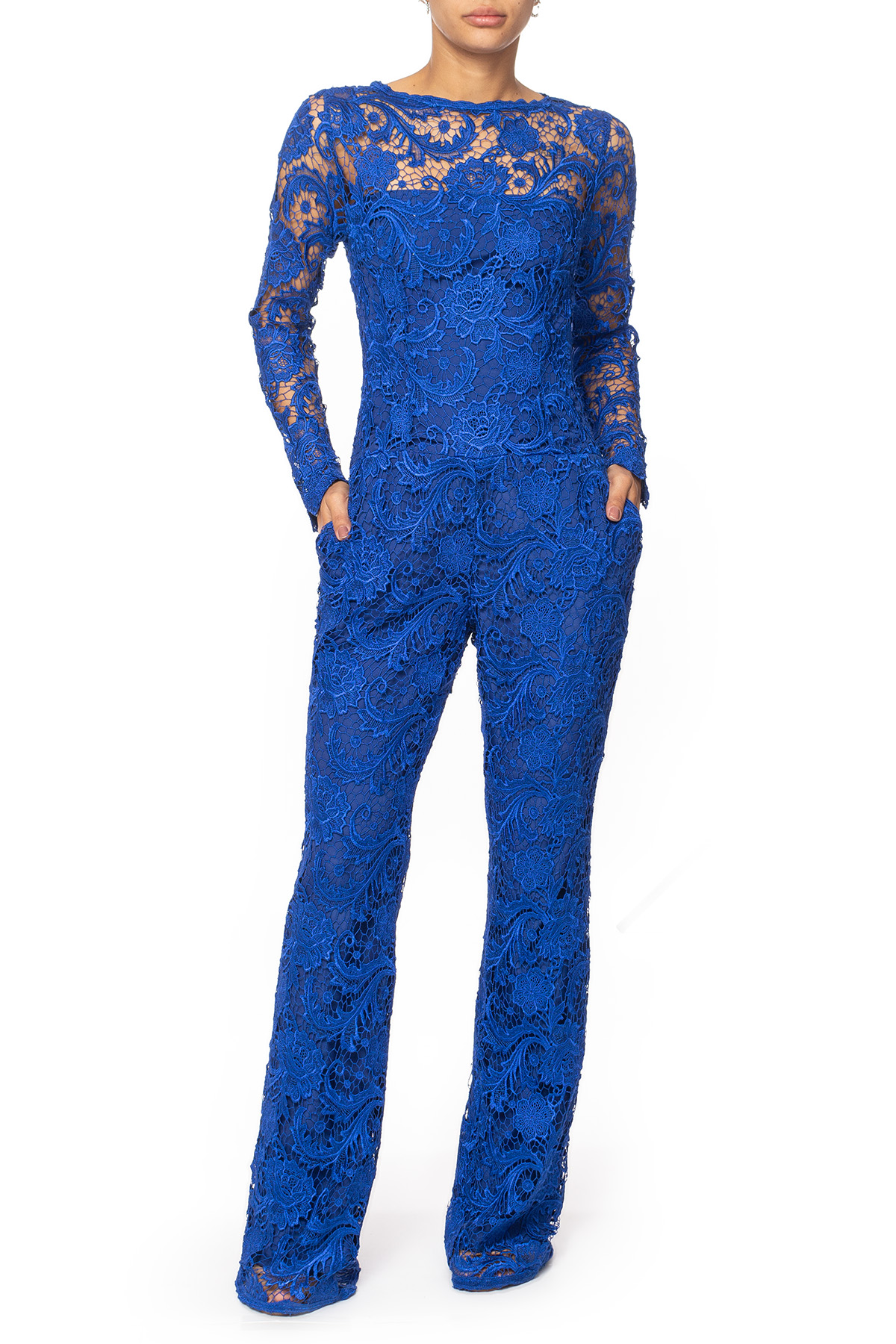 Macacão Renda Azul