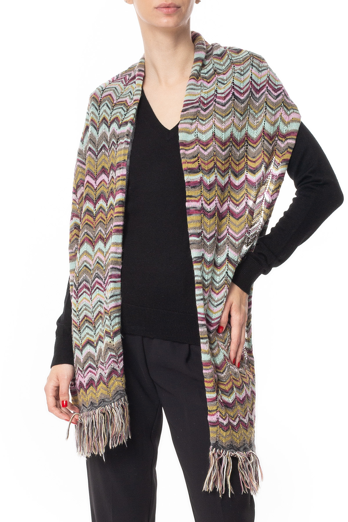 Pashmina Lã Estampado