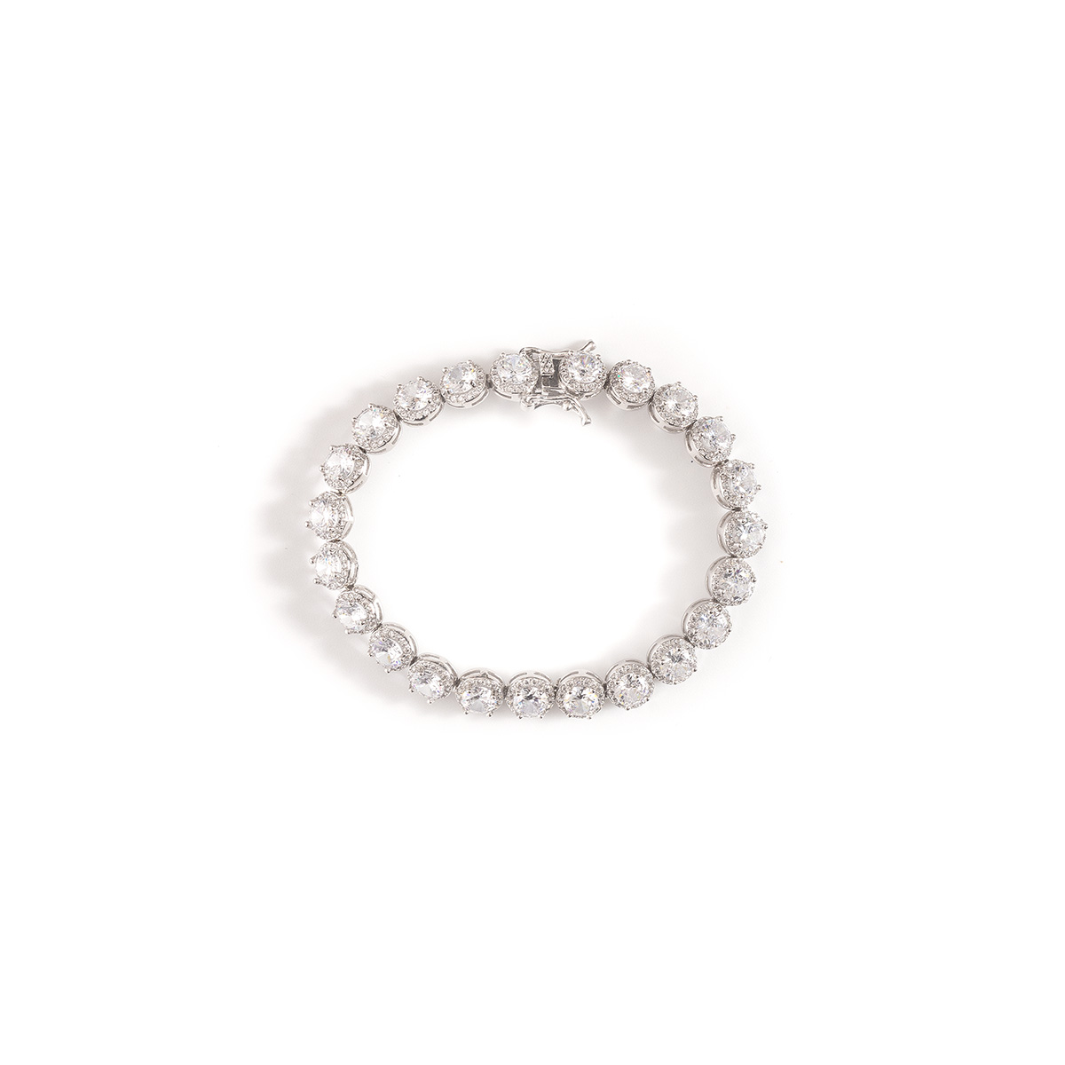 Pulseira Zirconia Prata
