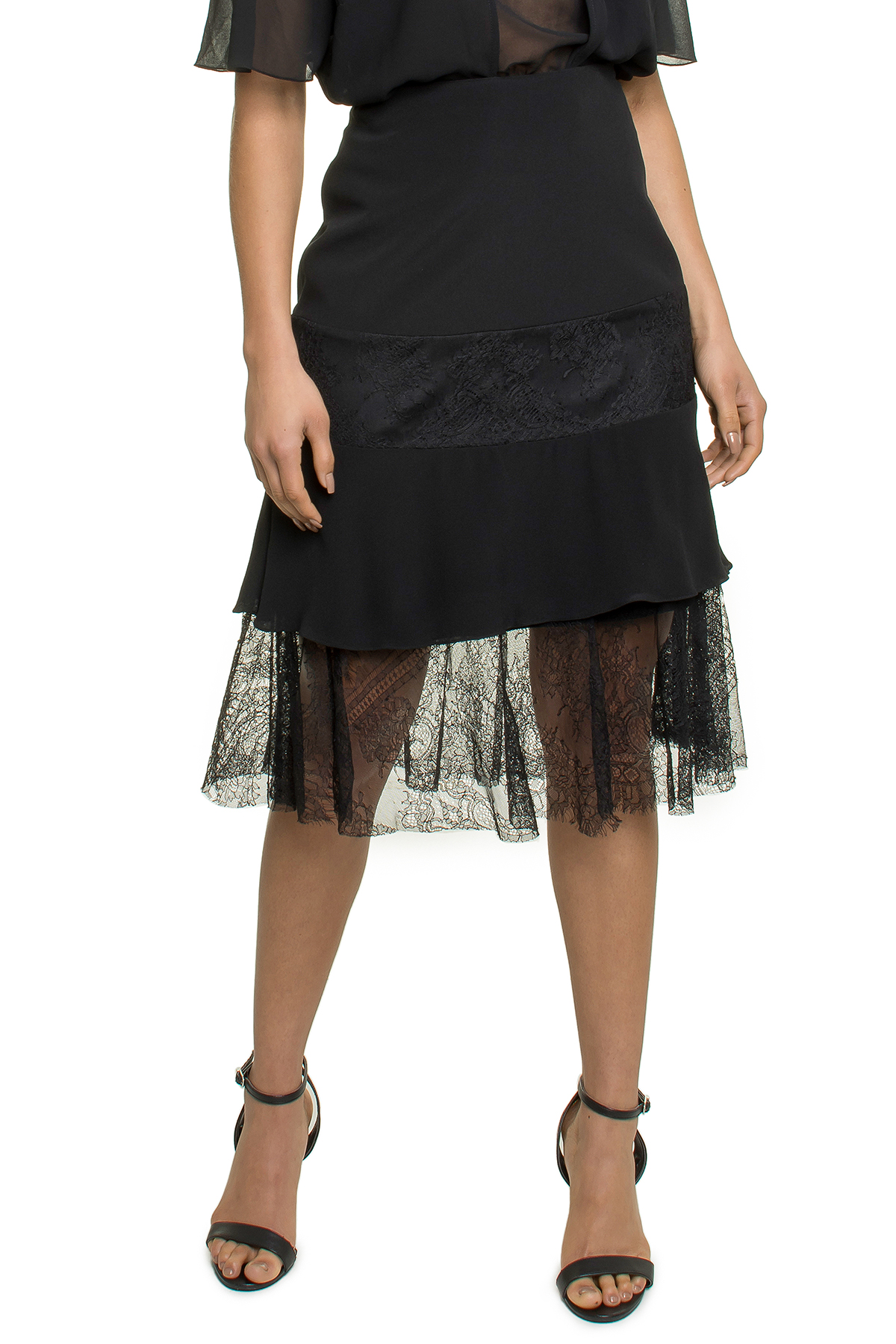 Saia Midi Com Renda