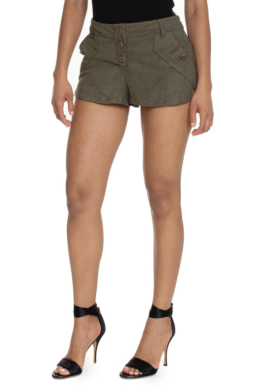 Shorts Verde Militar Suede