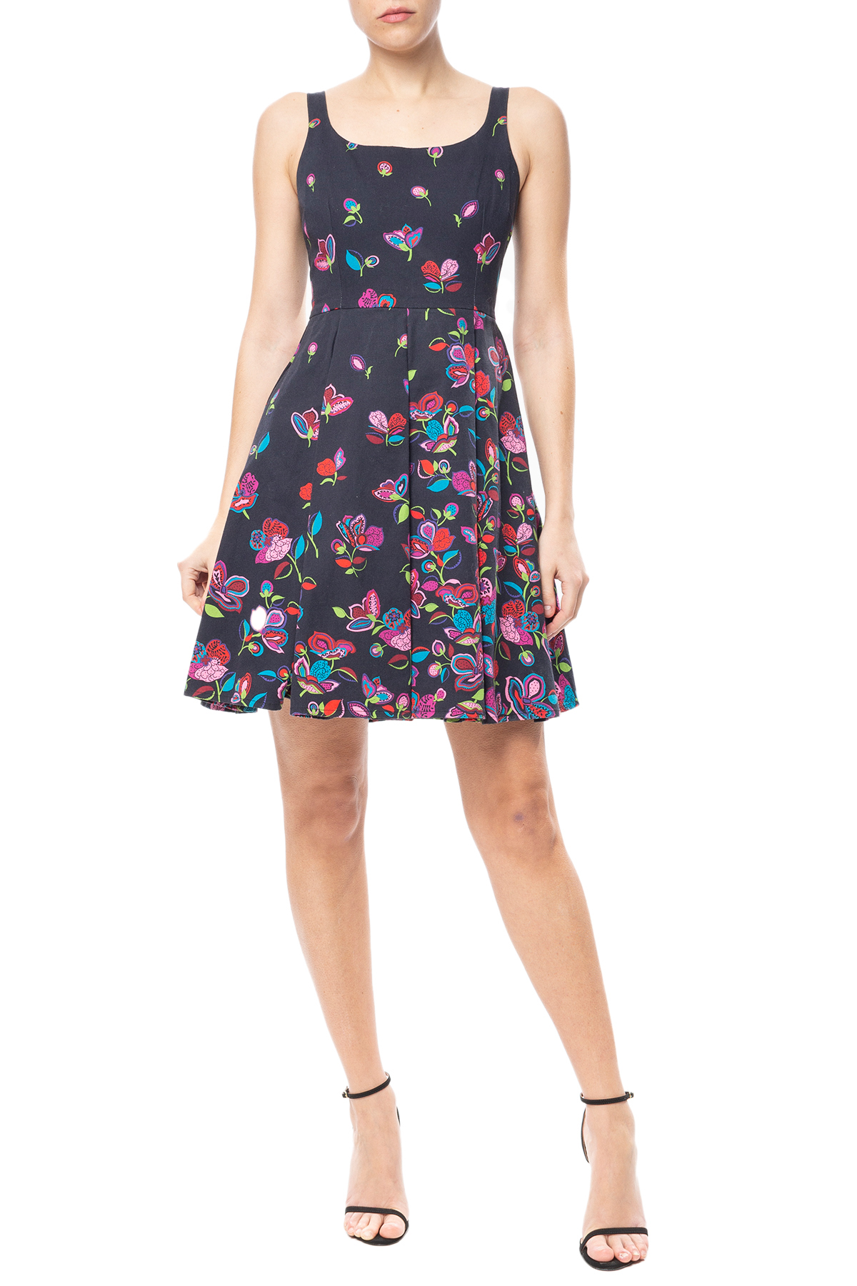 Vestido Curto Algodão Estampado