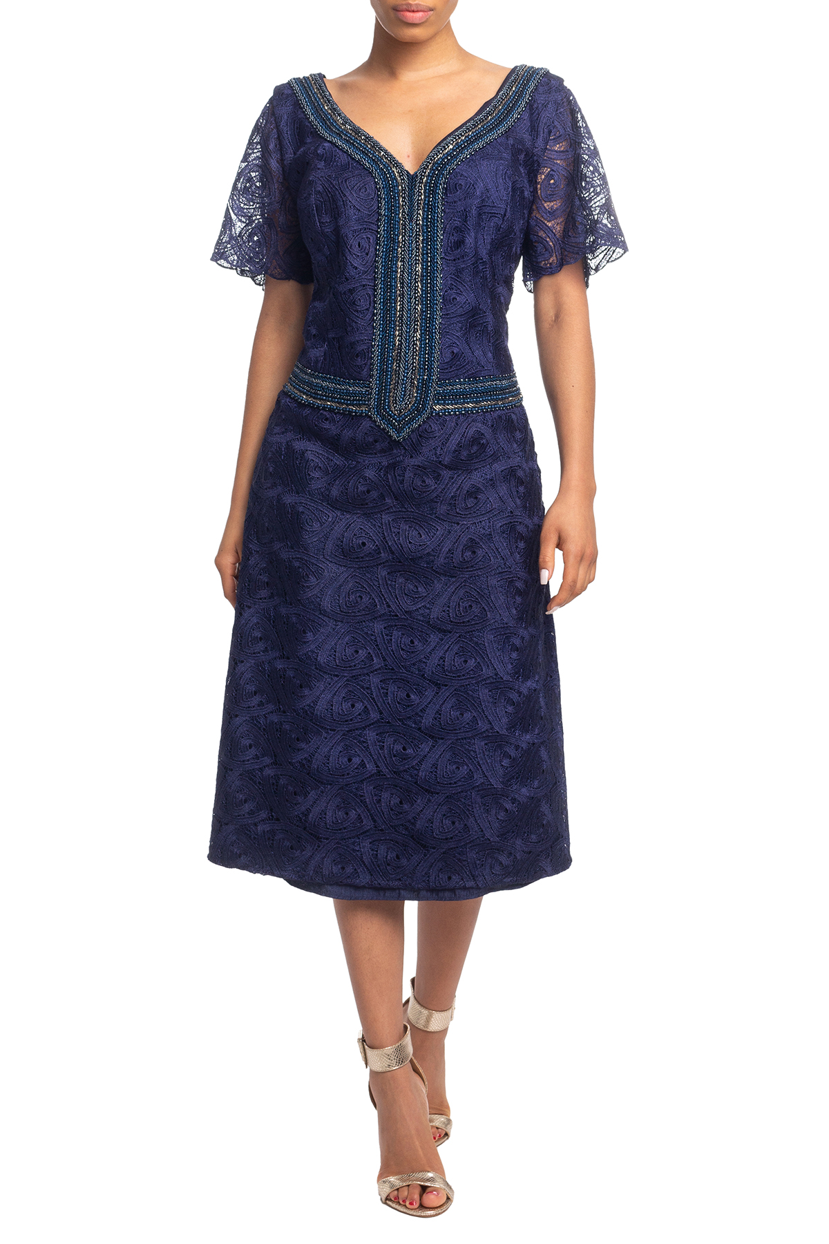 Vestido Curto MC Azul Marinho HM