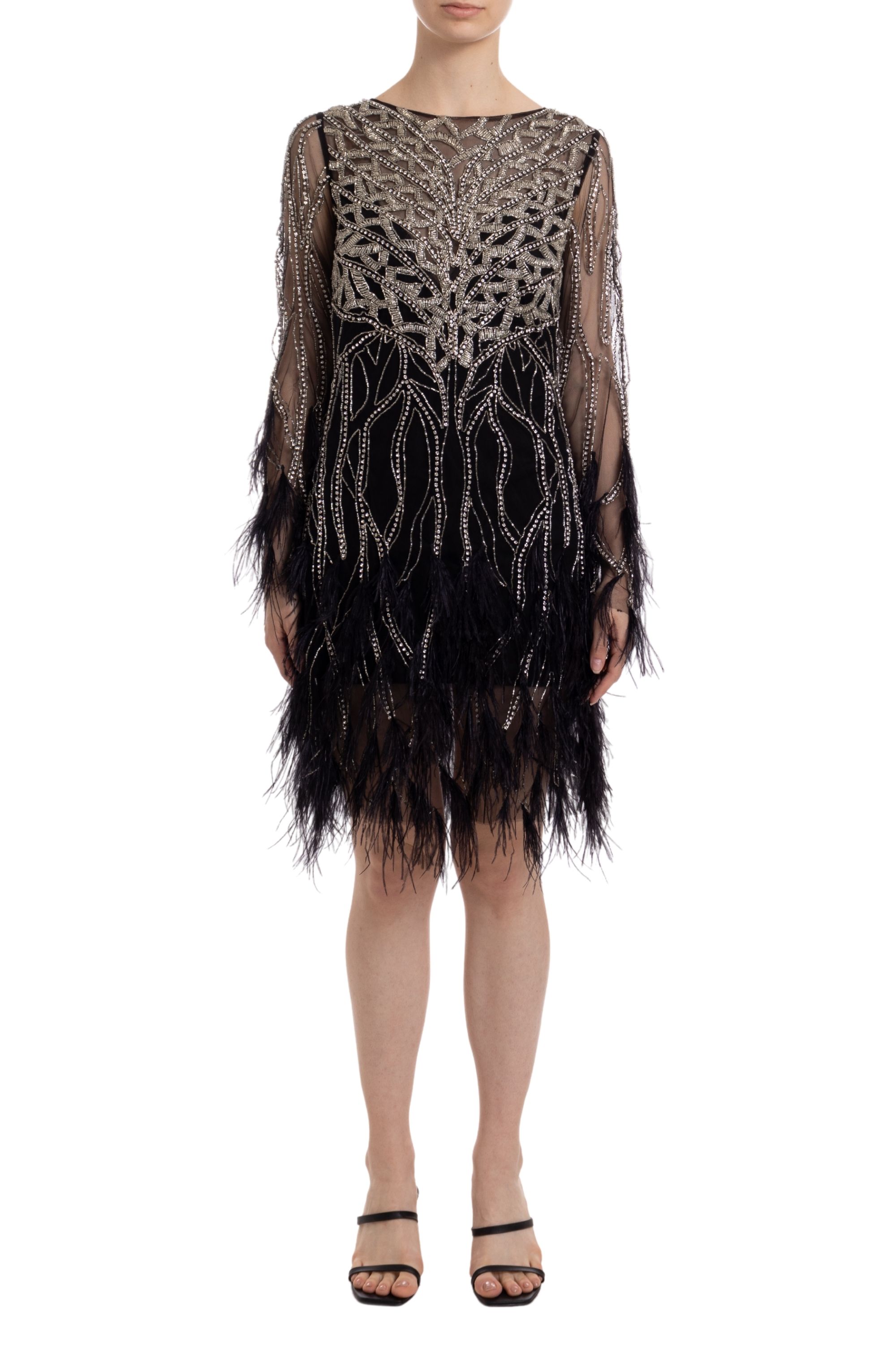 Vestido Curto Tule Preto