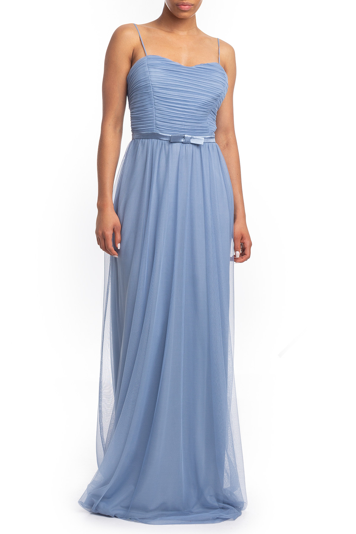 Vestido Longo Alça Azul HM