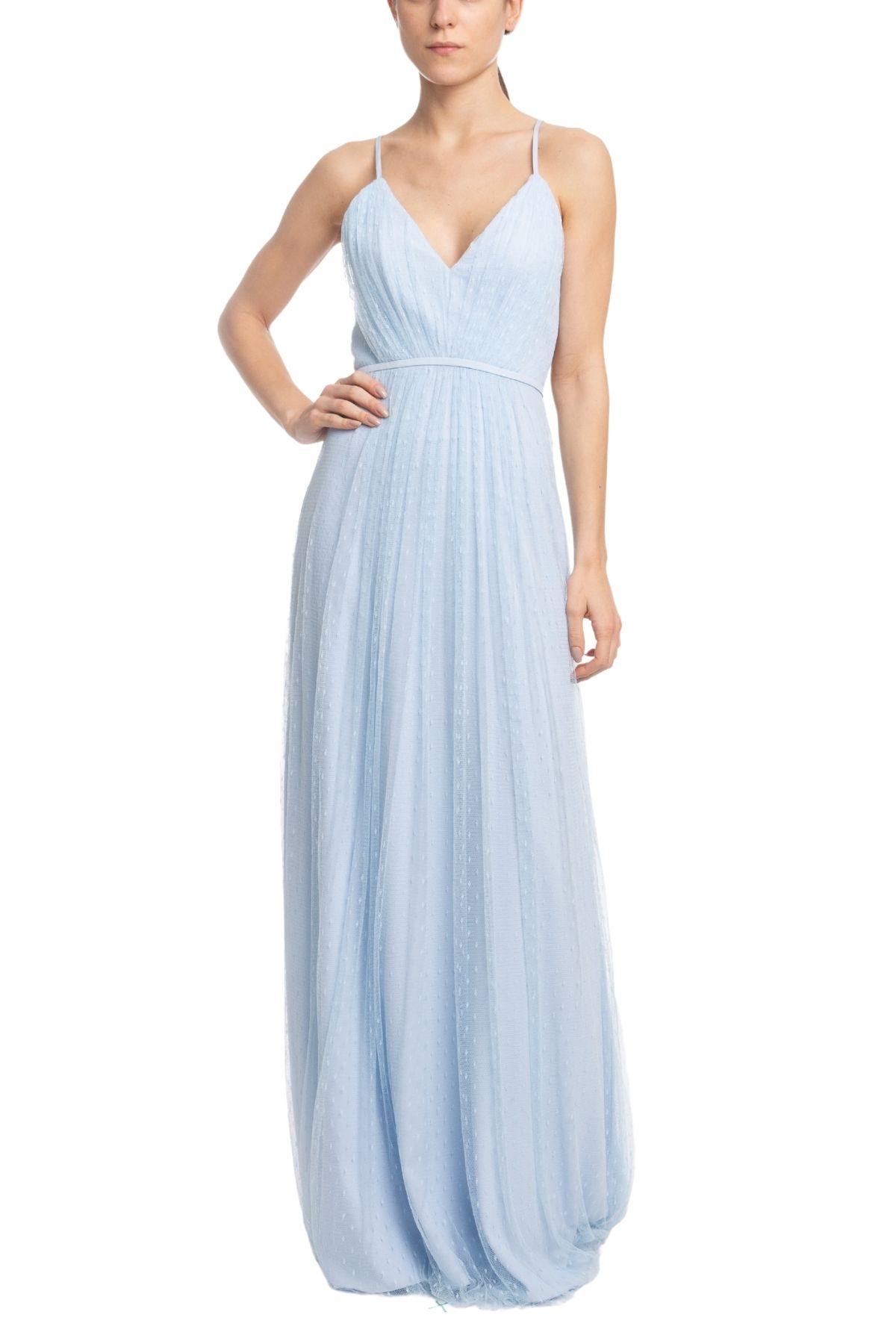 Vestido Longo Alça Azul HM
