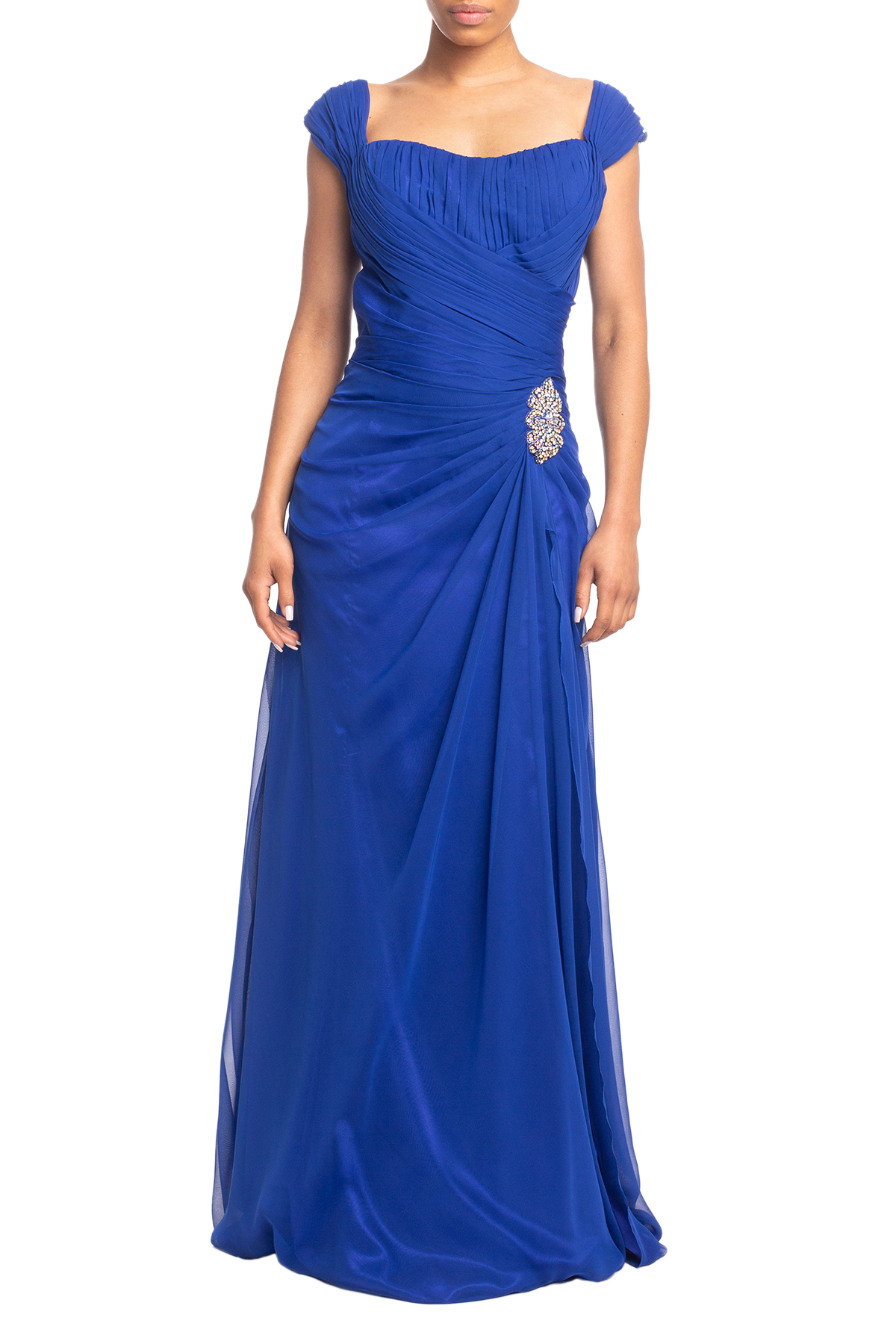 Vestido Longo Alça Azul HM