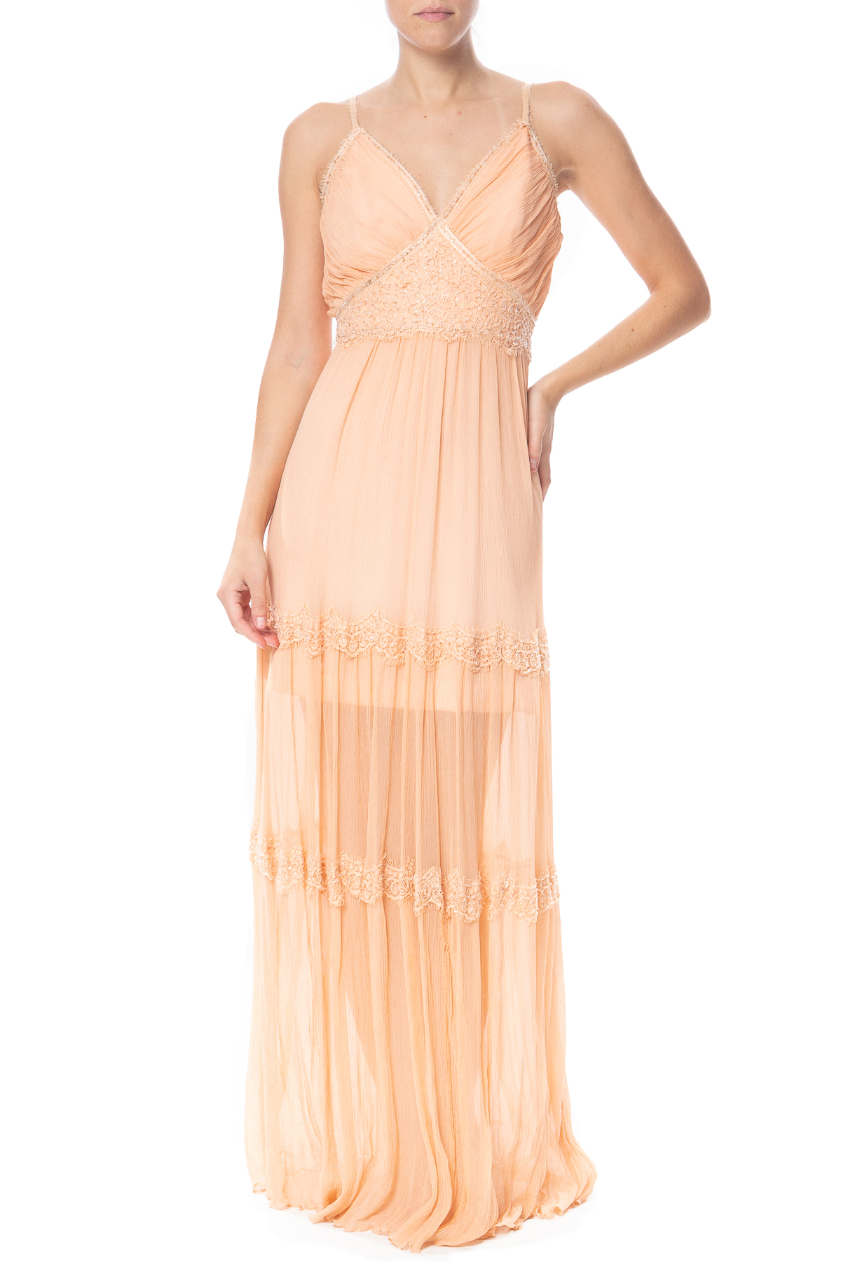 Vestido Longo Alça Coral HM