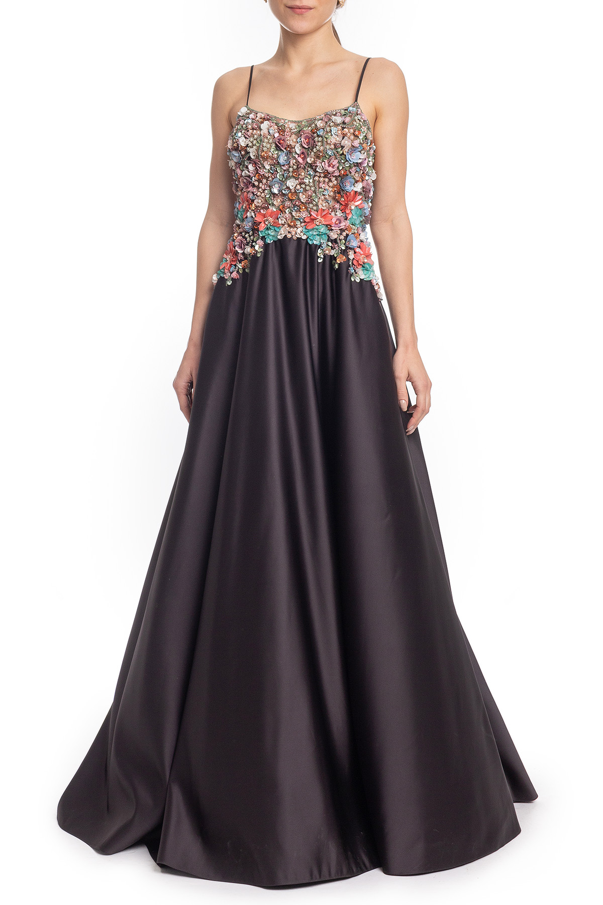 Vestido Longo Alça Preto HM