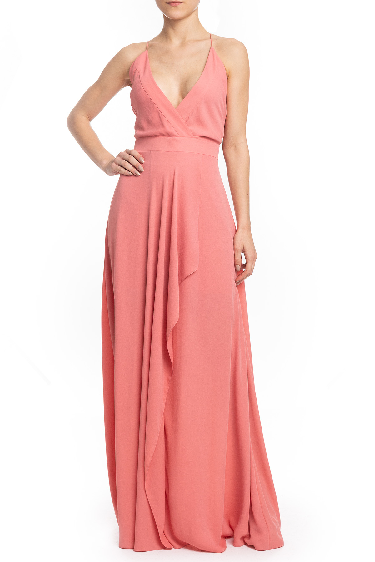 Vestido Longo Alça Rosa HM