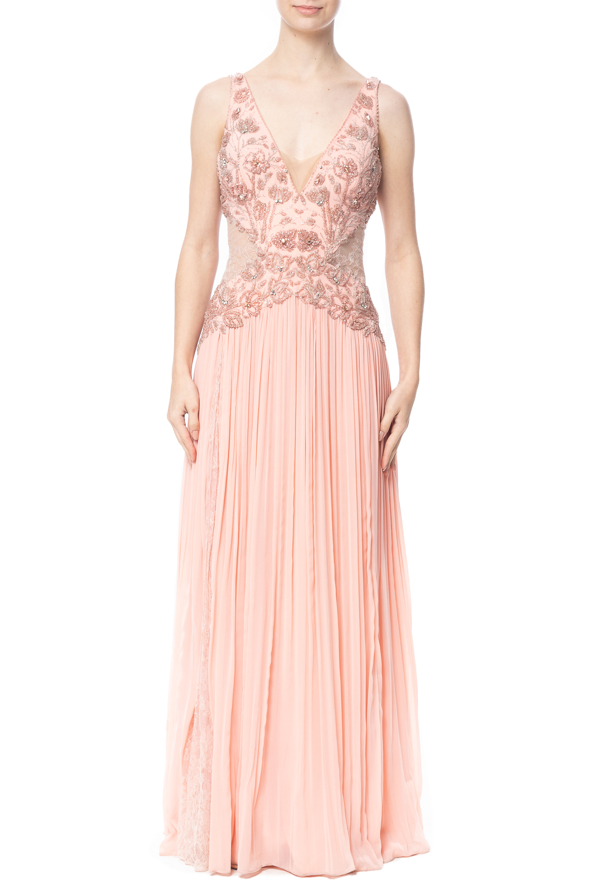 Vestido Longo Alça Rosa HM