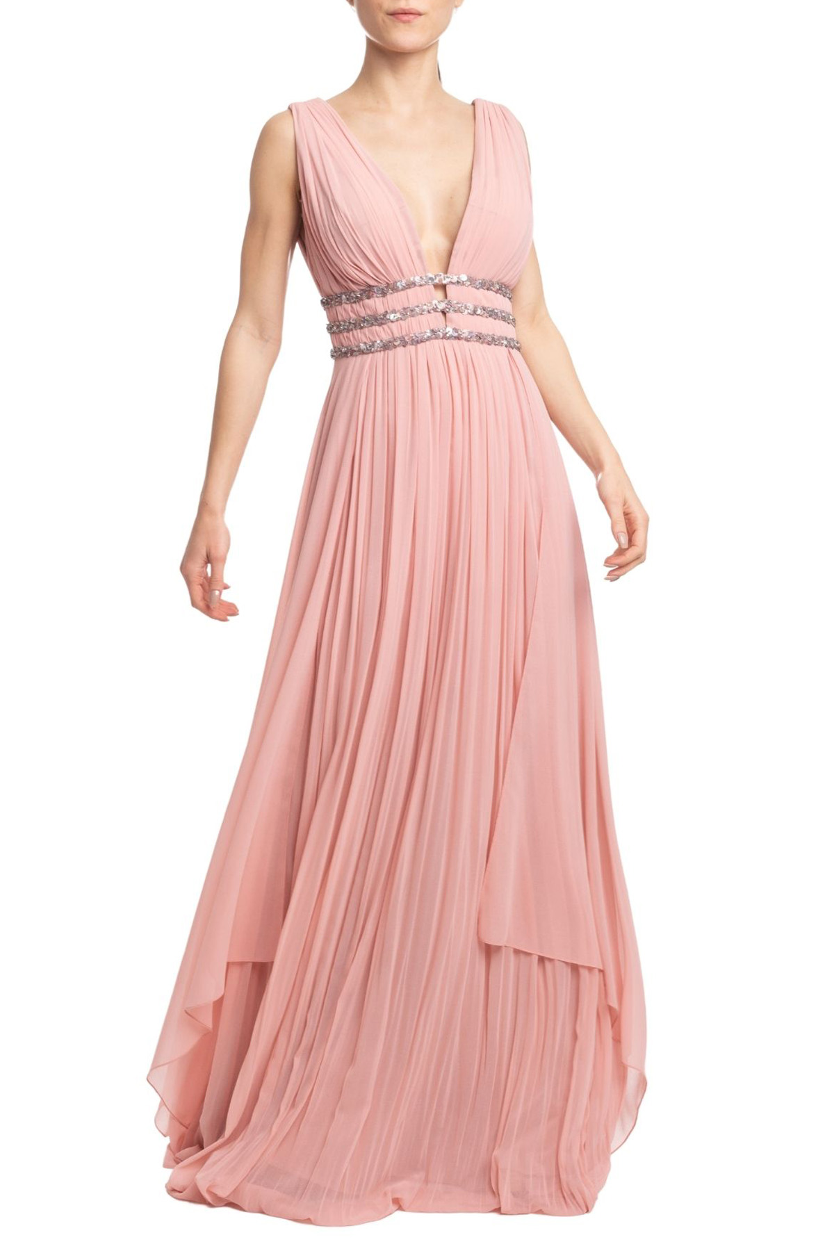 Vestido Longo Alça Rosê HM