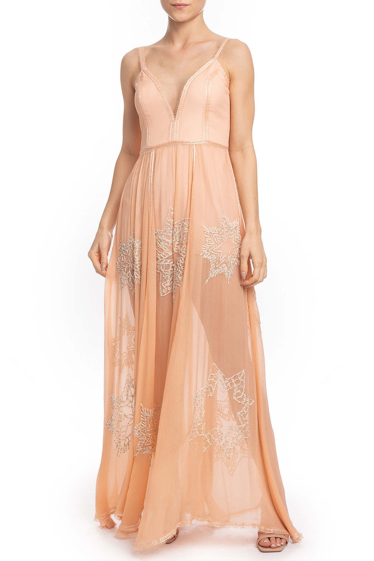 Vestido Longo Alça Rosê HM