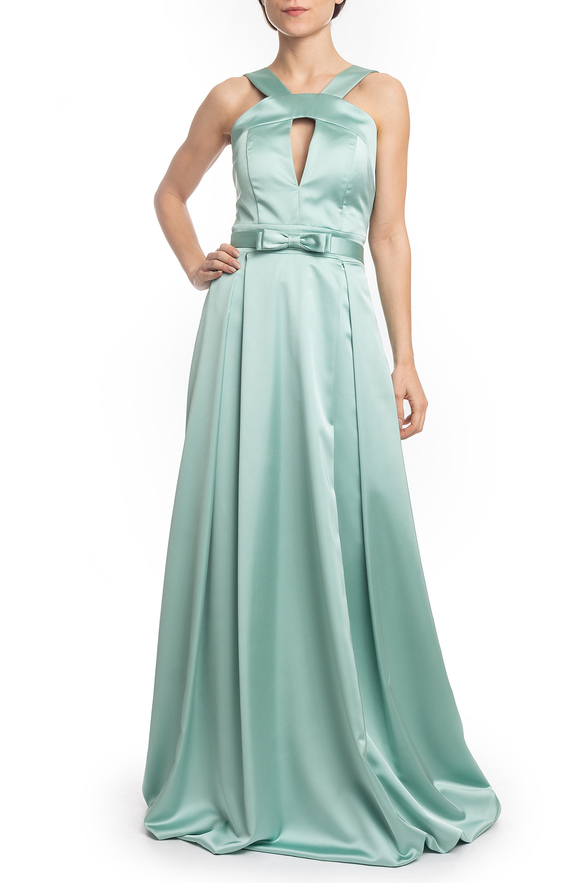 Vestido Longo Alça Verde Menta HM