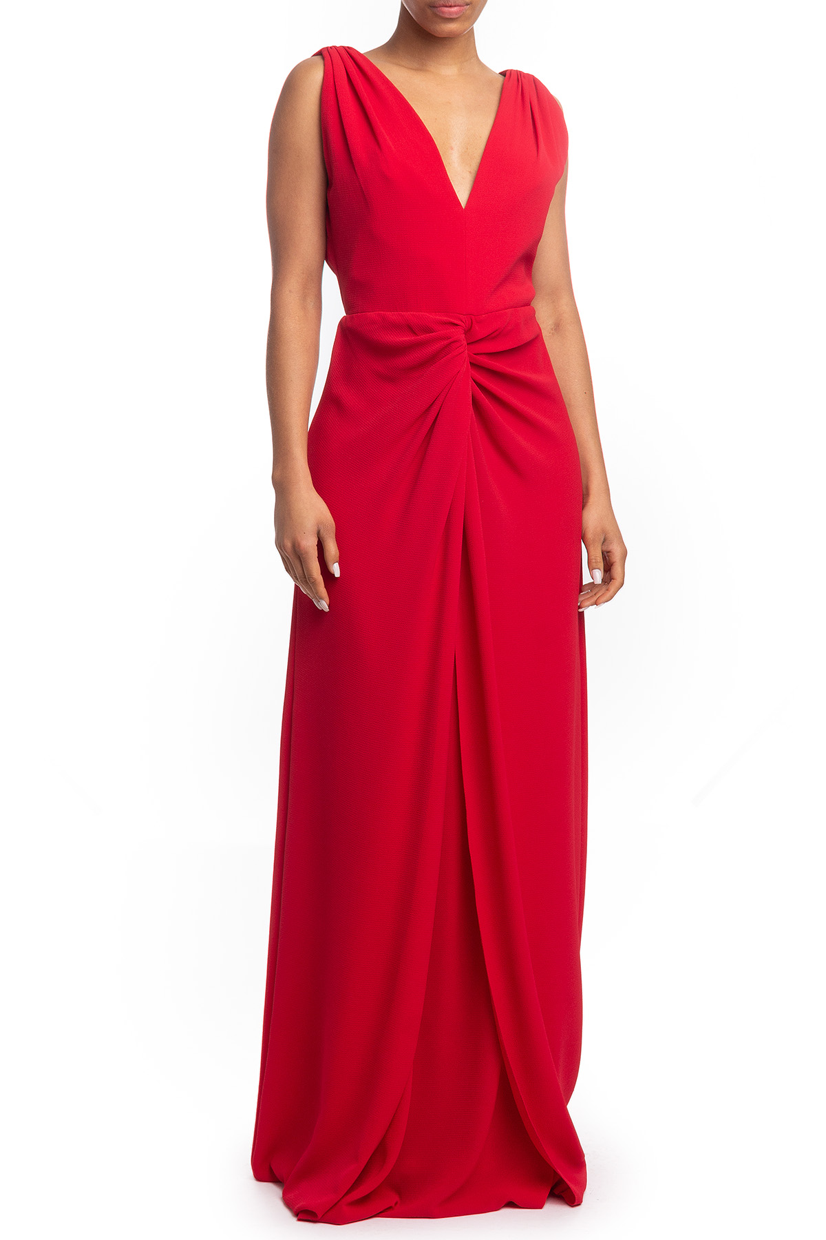 Vestido Longo Alça Vermelho HM