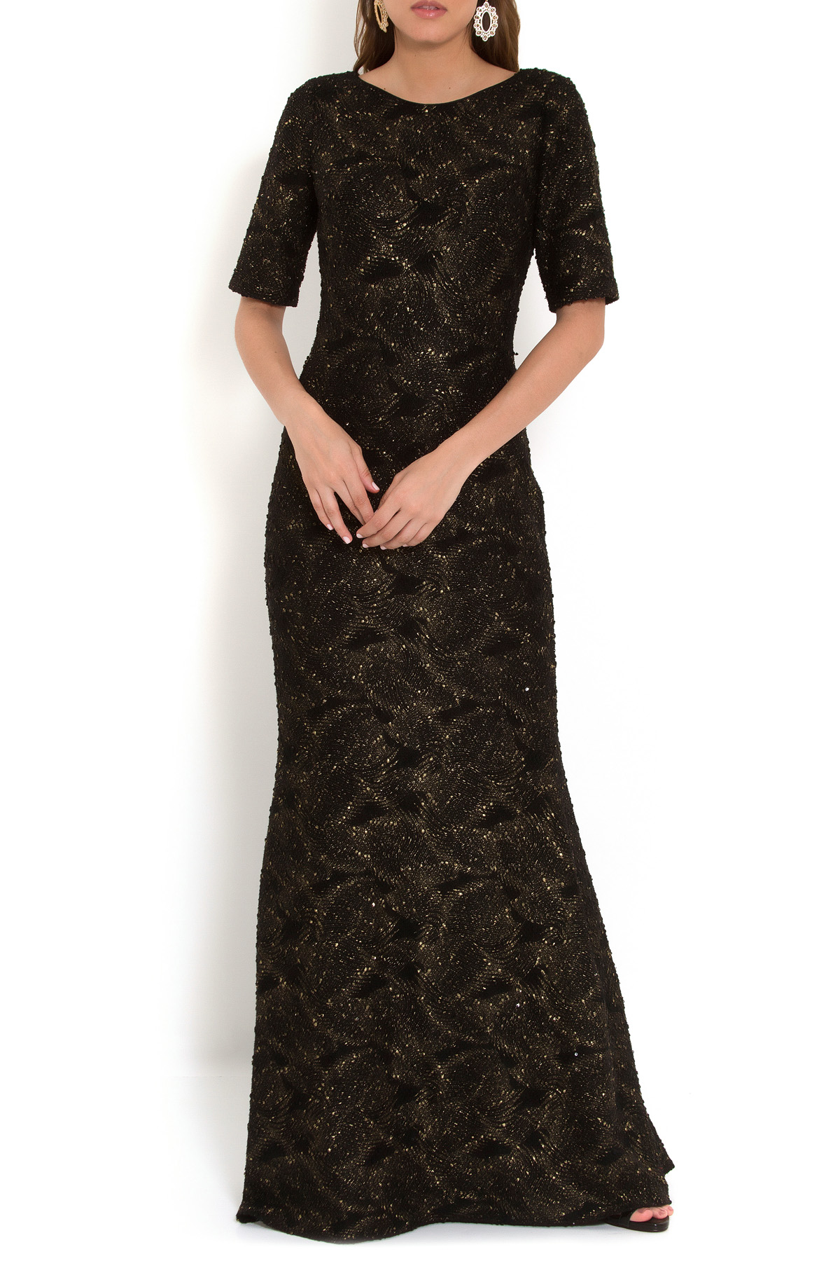 Vestido Longo Malha Preto