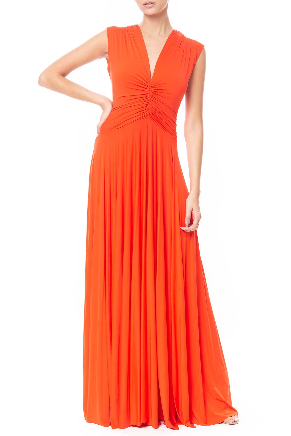 Vestido Longo Malha Vermelho