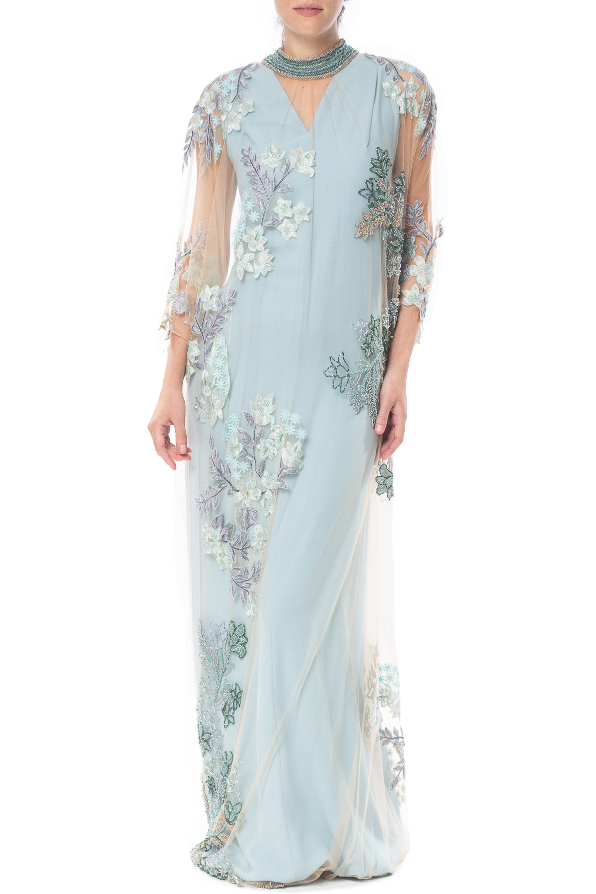 Vestido Longo ML Azul HM