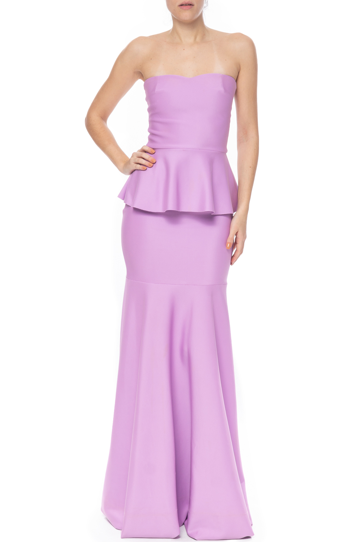 Vestido Longo Neoprene Roxo