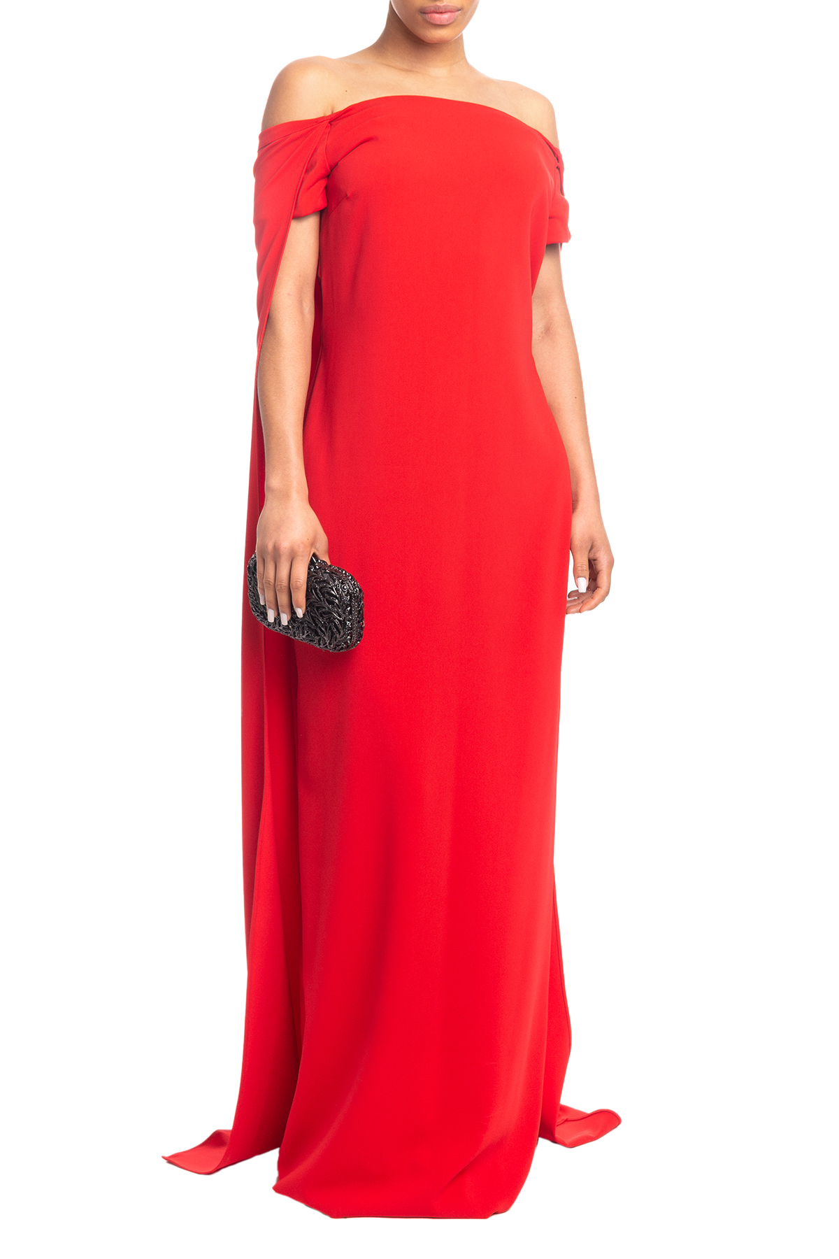 Vestido Longo Ombro A Ombro Vermelho HM
