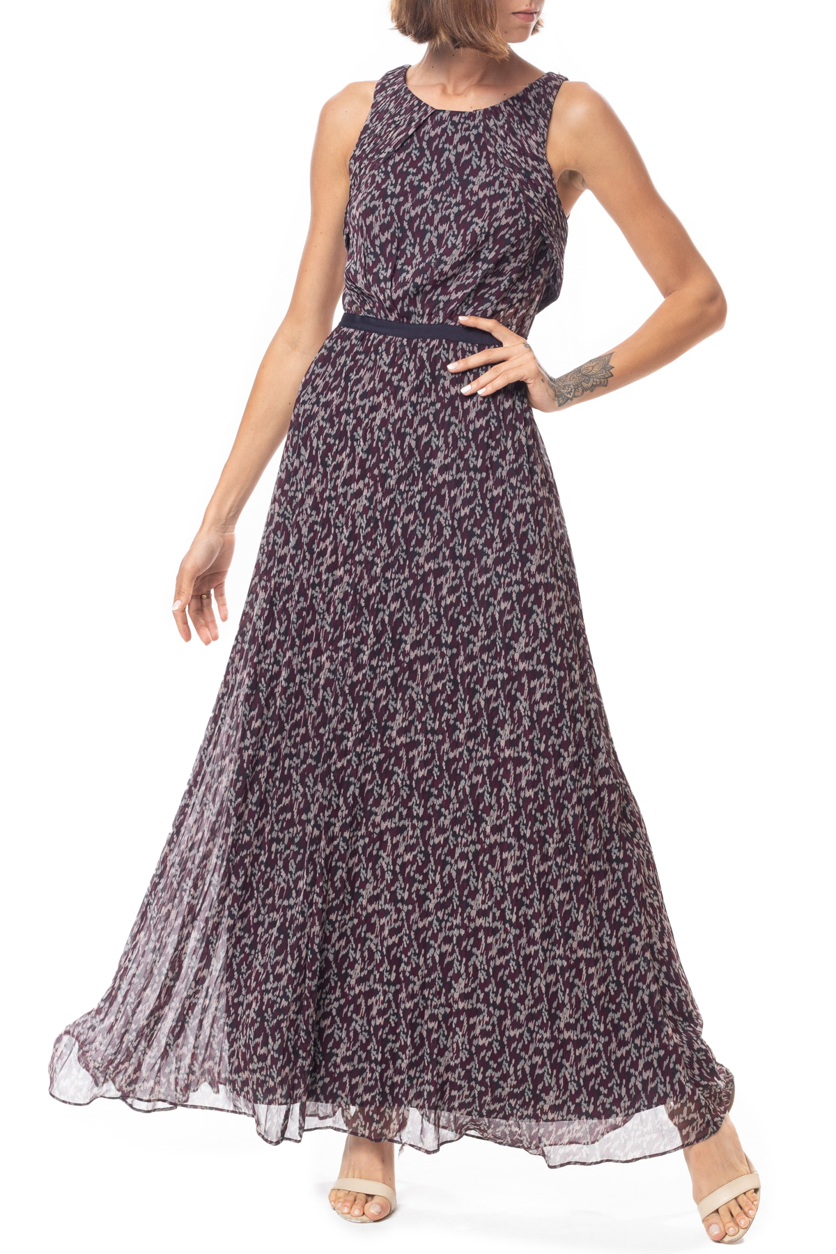 Vestido Longo Seda Estampado