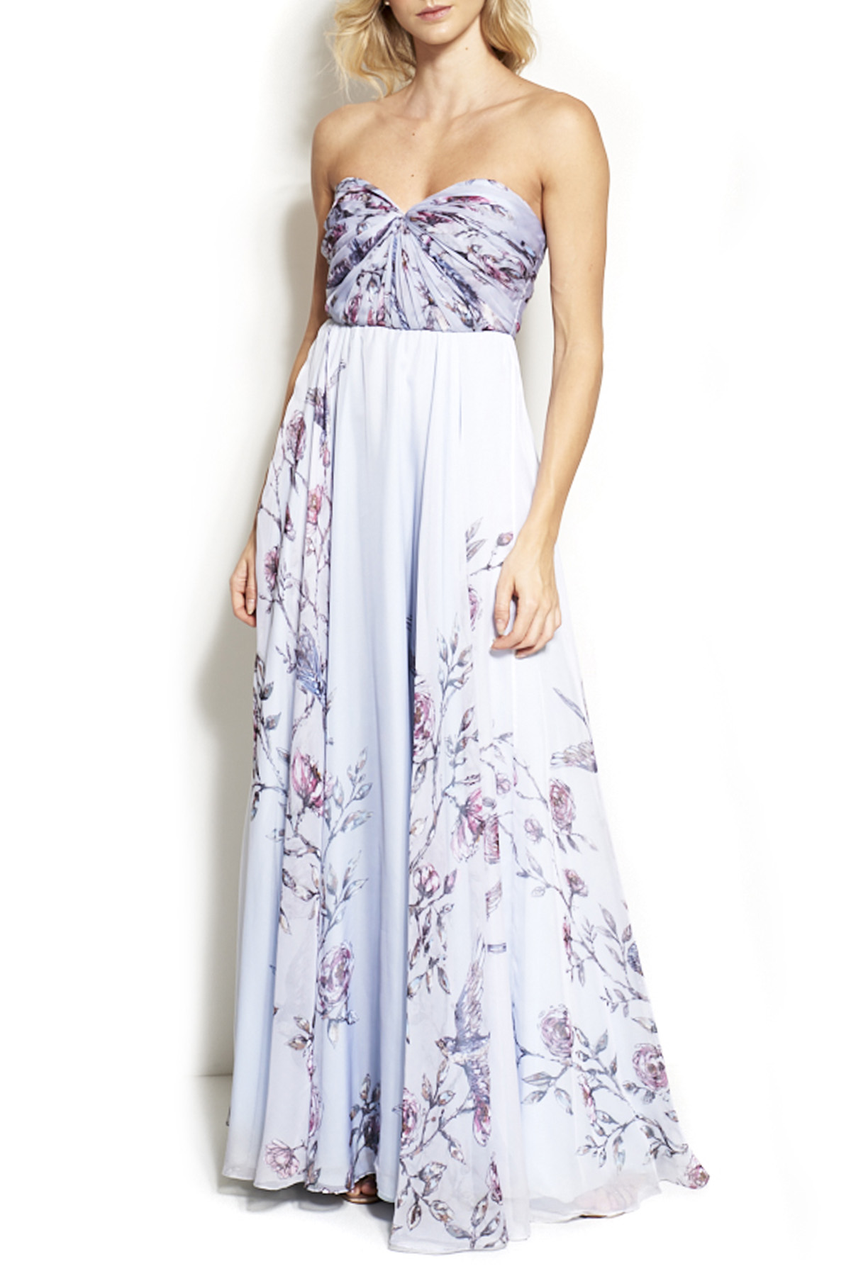 Vestido Longo Seda Estampado