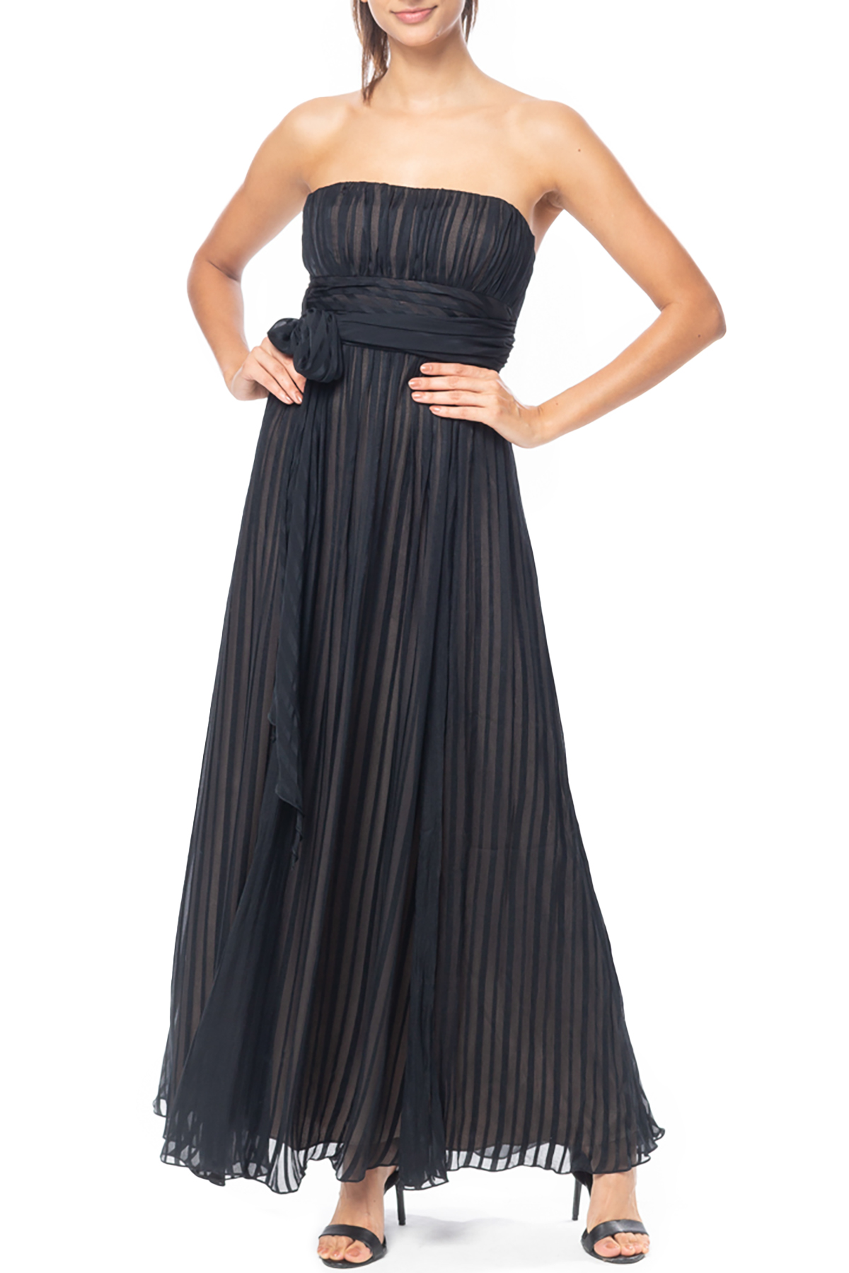 Vestido Longo Seda Preto