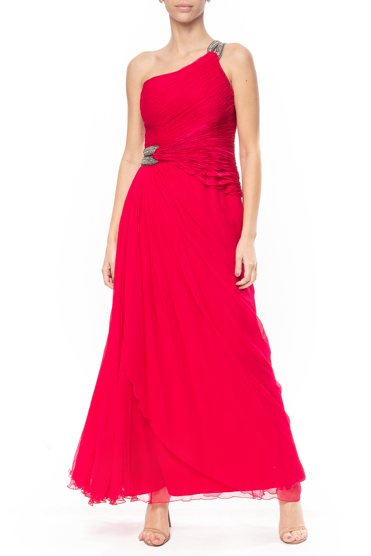 Vestido Longo Seda Rosa