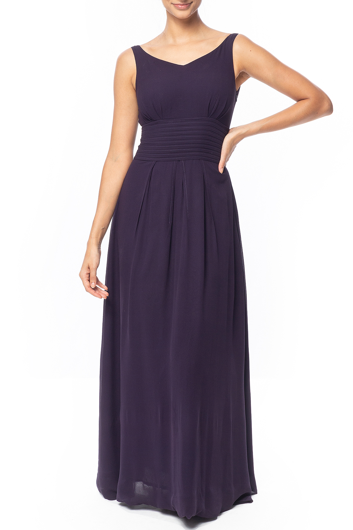 Vestido Longo Seda Roxo