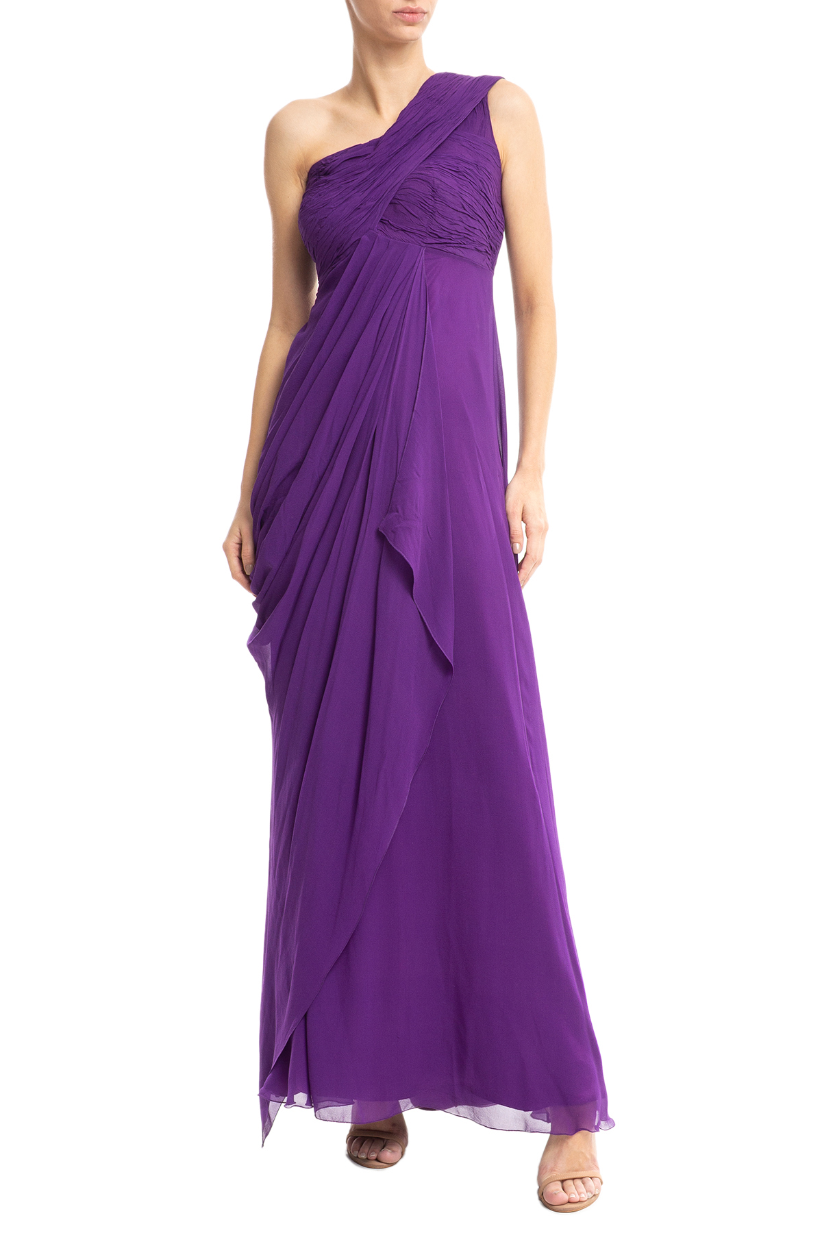 Vestido Longo Seda Roxo