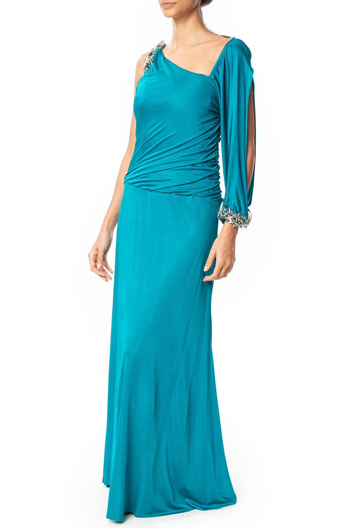 Vestido Longo Seda Verde