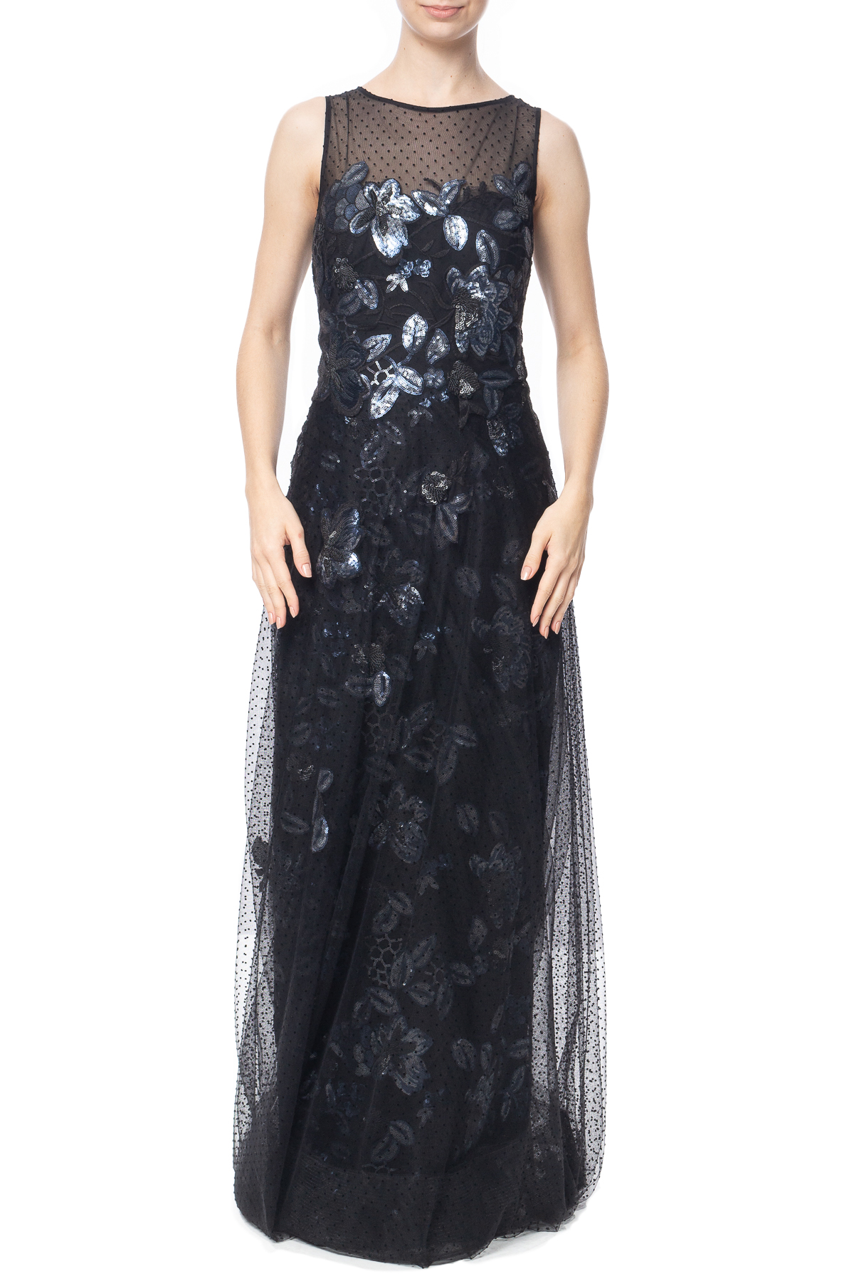 Vestido Longo Sem Manga Preto HM