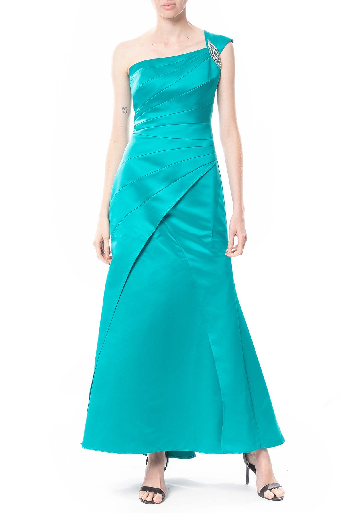 Vestido Longo Tafetá Azul