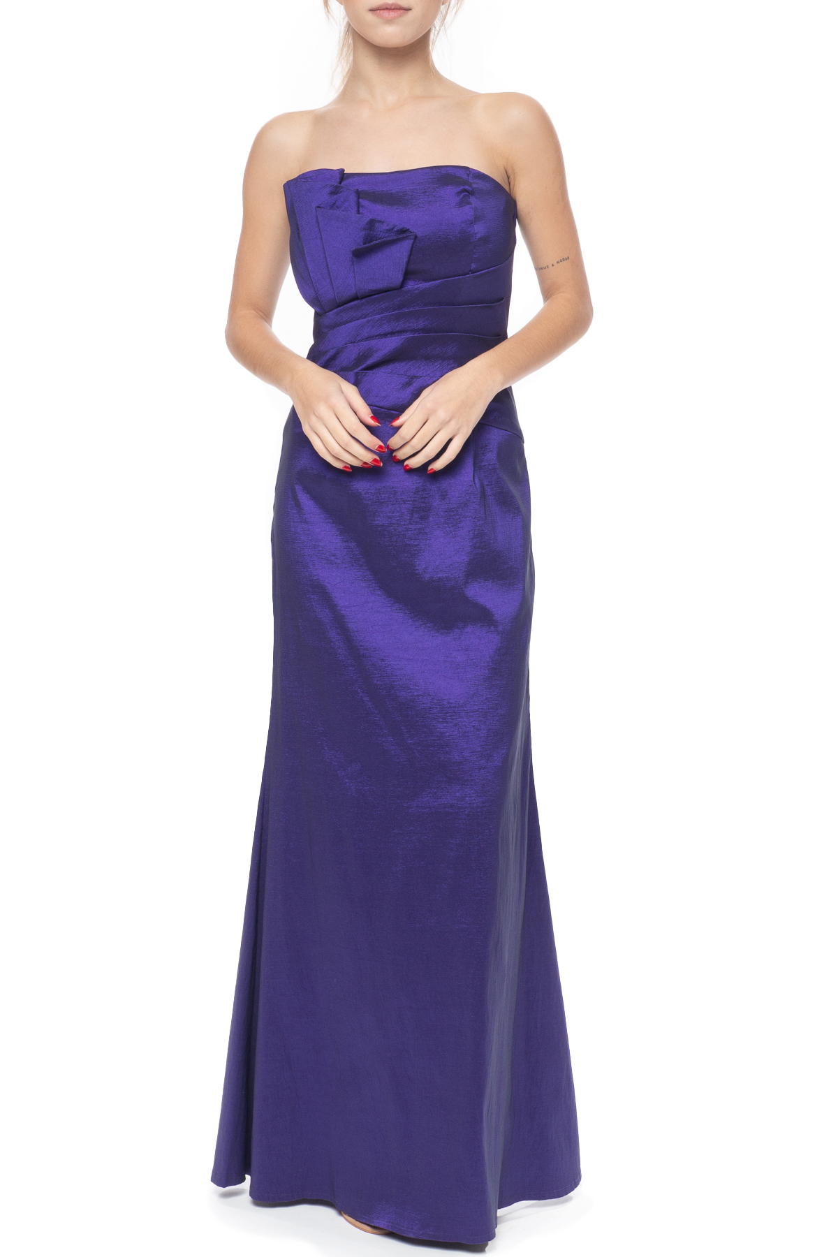 Vestido Longo Zibeline Roxo