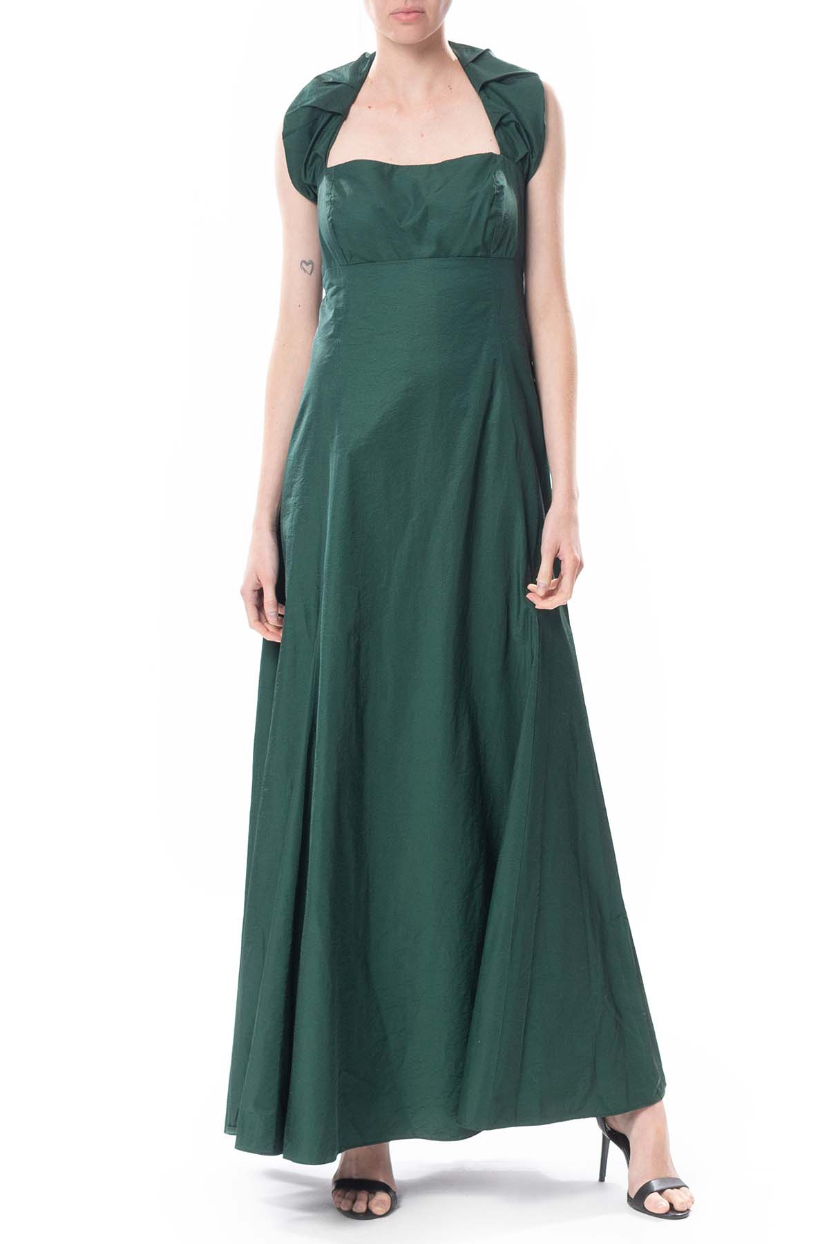 Vestido Longo Tafetá Verde