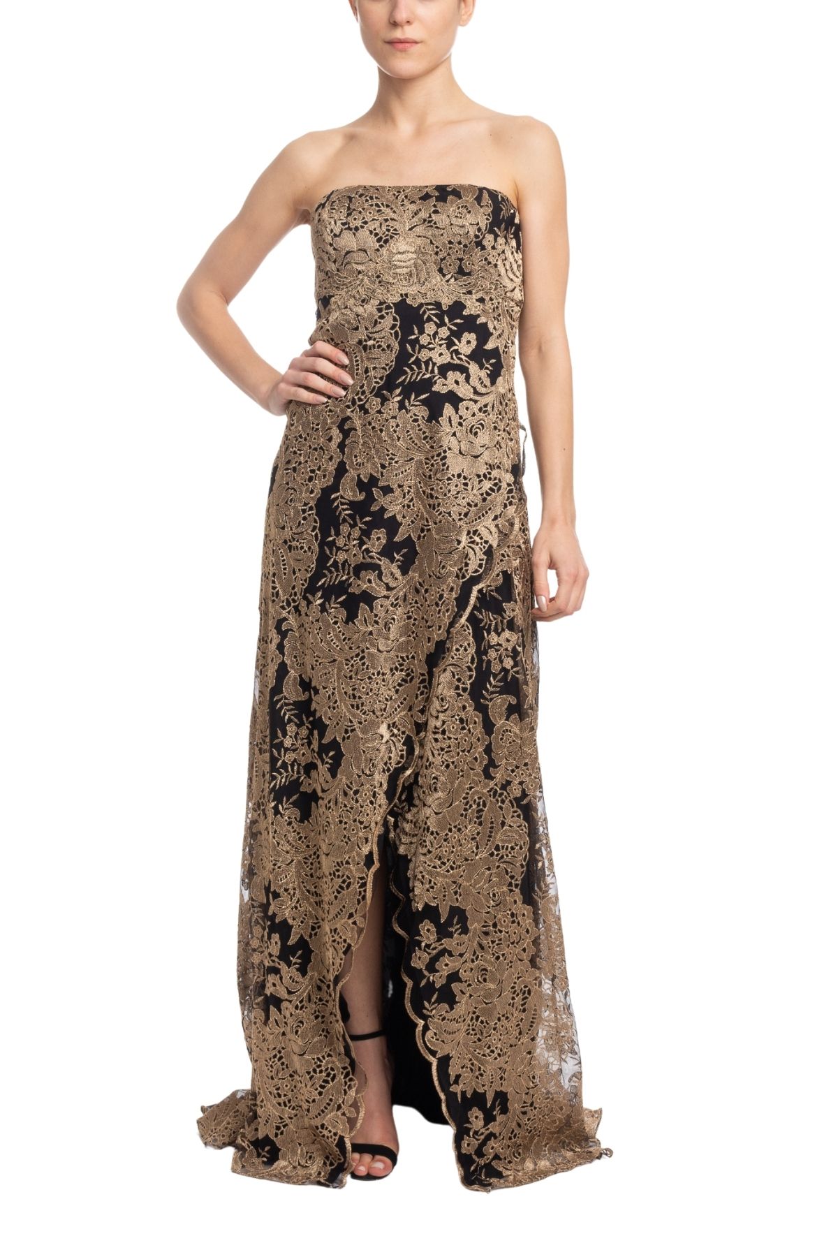 Vestido Longo TQC Dourado HM