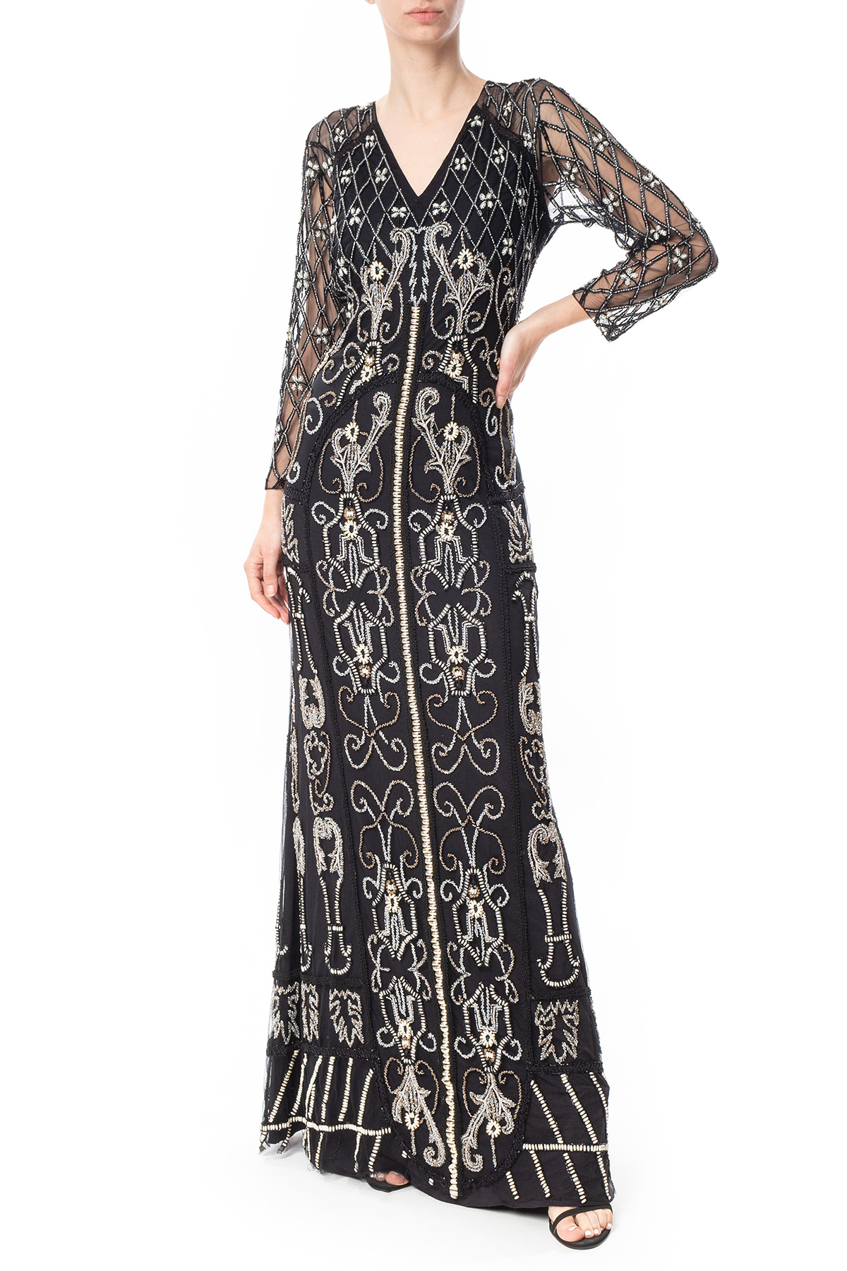 Vestido Longo Tule Estampado