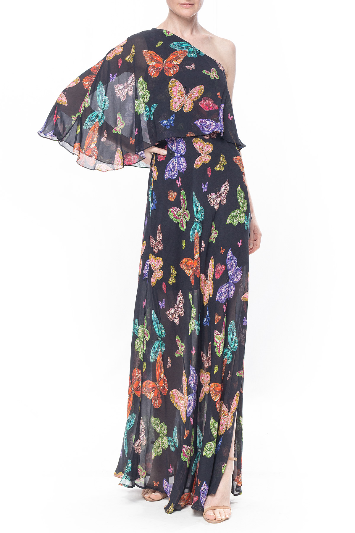 Vestido Longo Tule Estampado