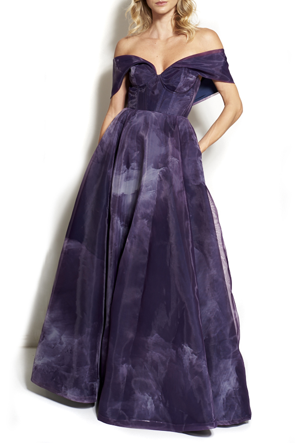 Vestido Longo Tule Estampado