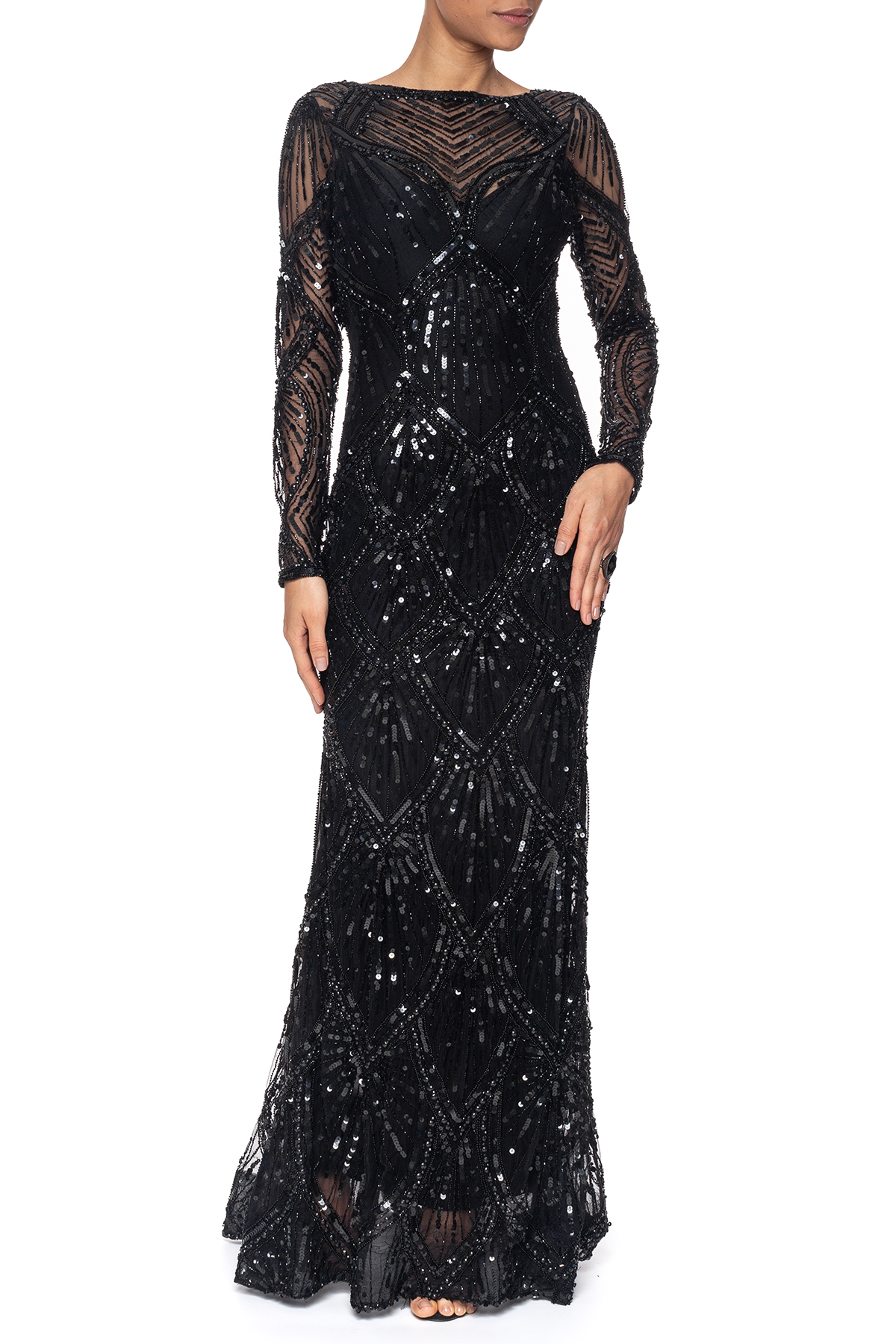 Vestido Longo Tule Preto