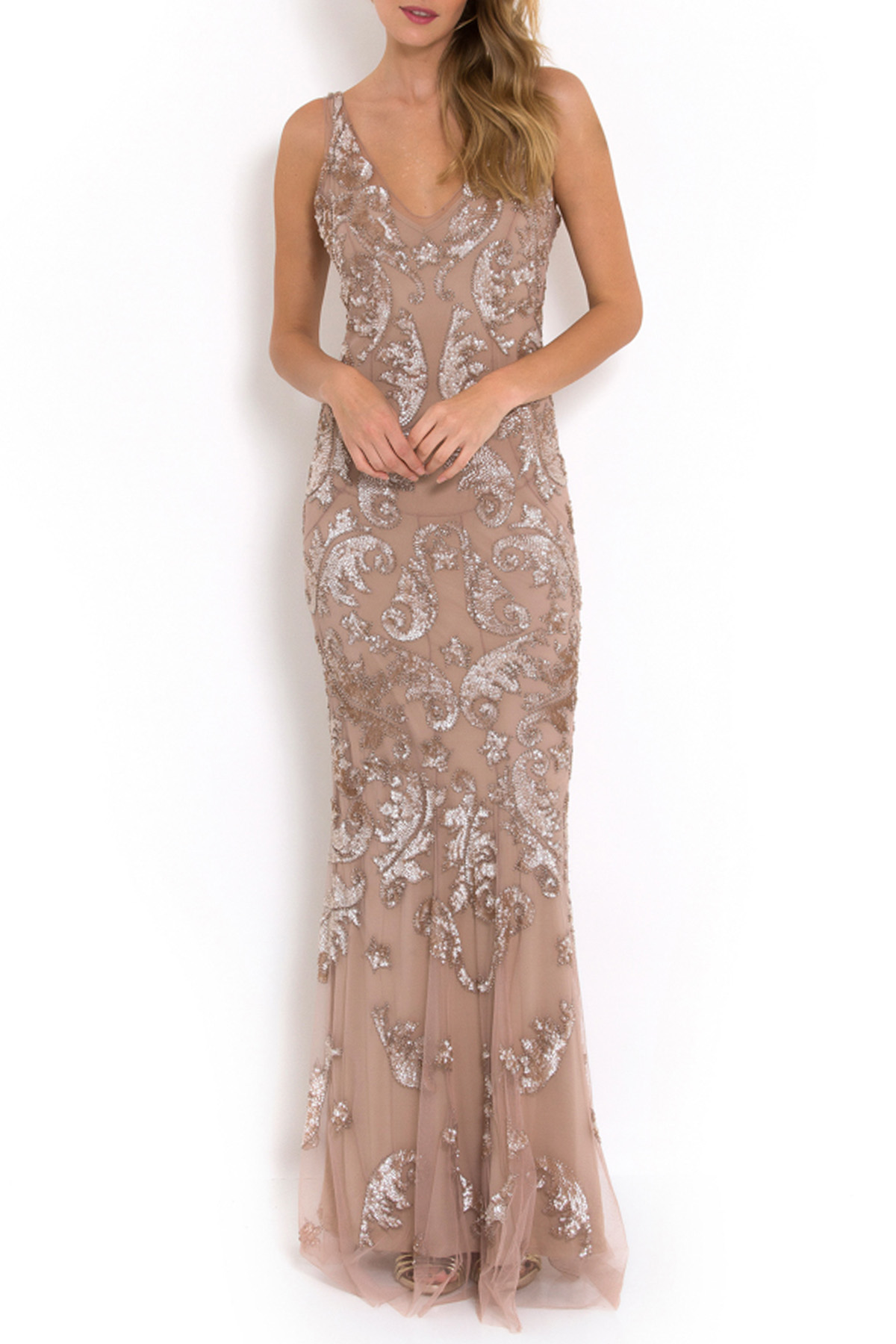 Vestido Longo Tule Rosa