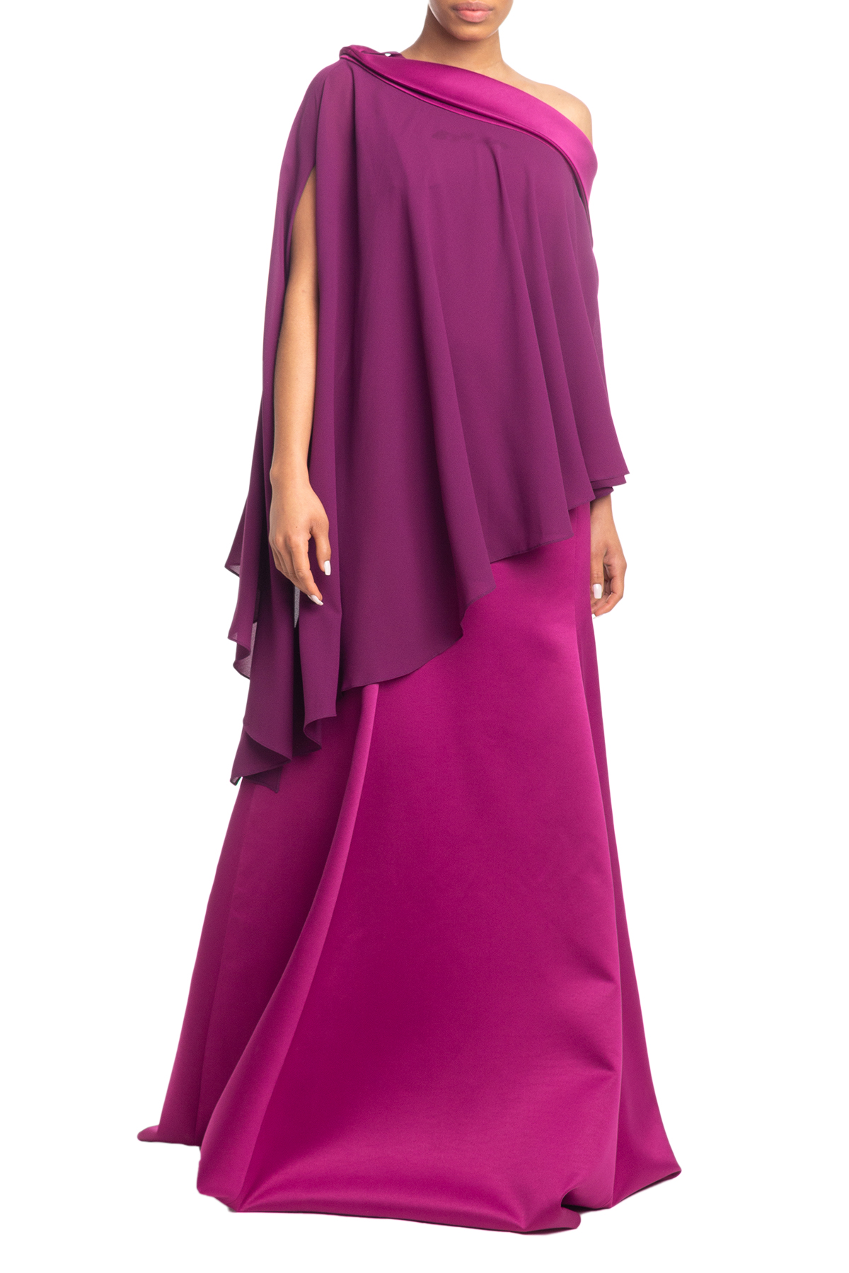 Vestido Longo Um Ombro Rosa HM