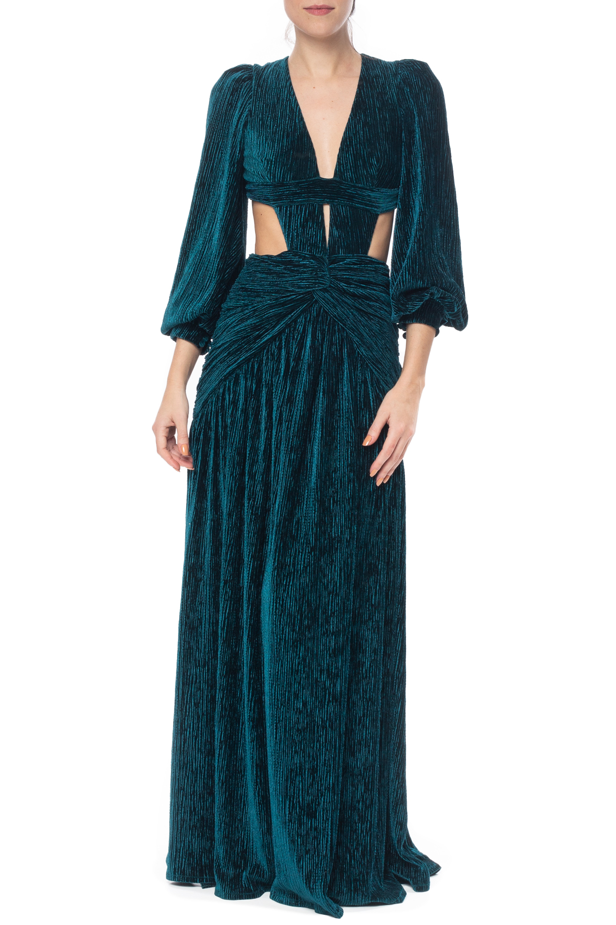 Vestido Longo Veludo Verde