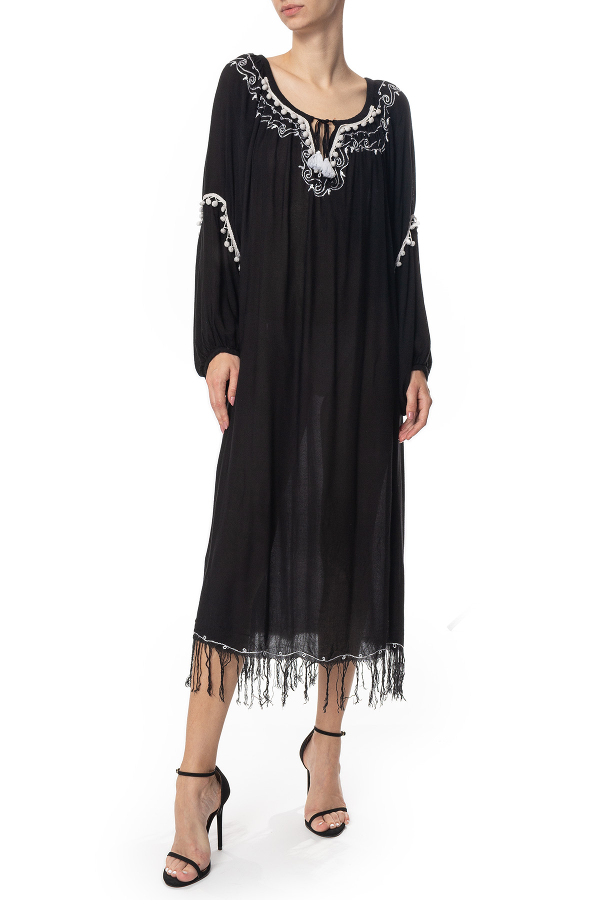 Vestido Midi Algodão Estampado